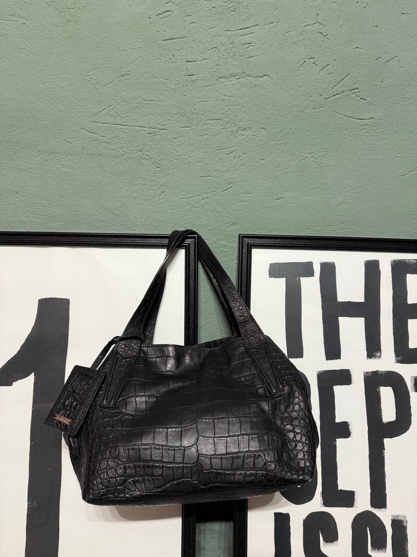 Borsa in pelle stampa cocco Max Mara
