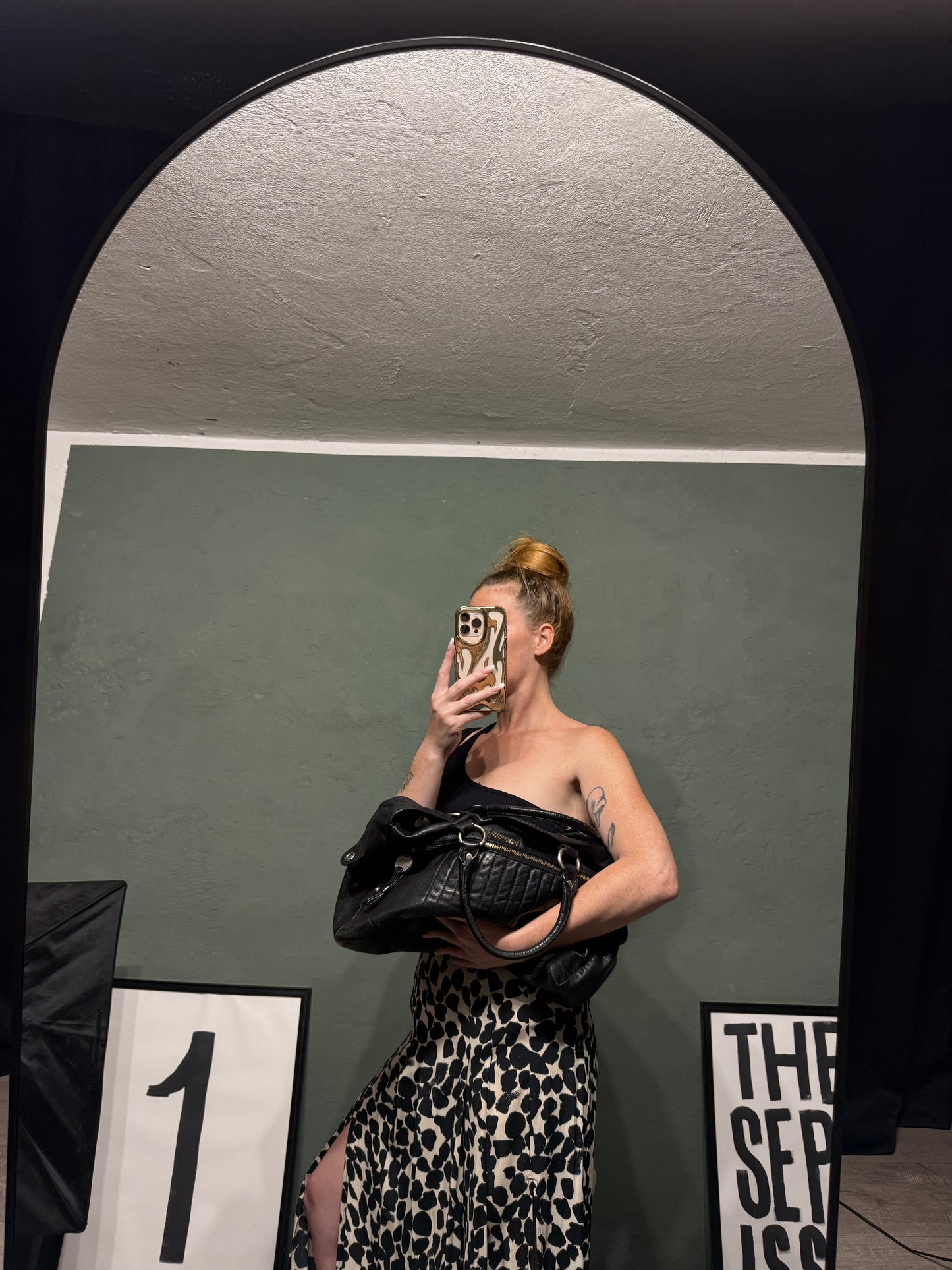 Maxi bauletto in pelle Patrizia Pepe