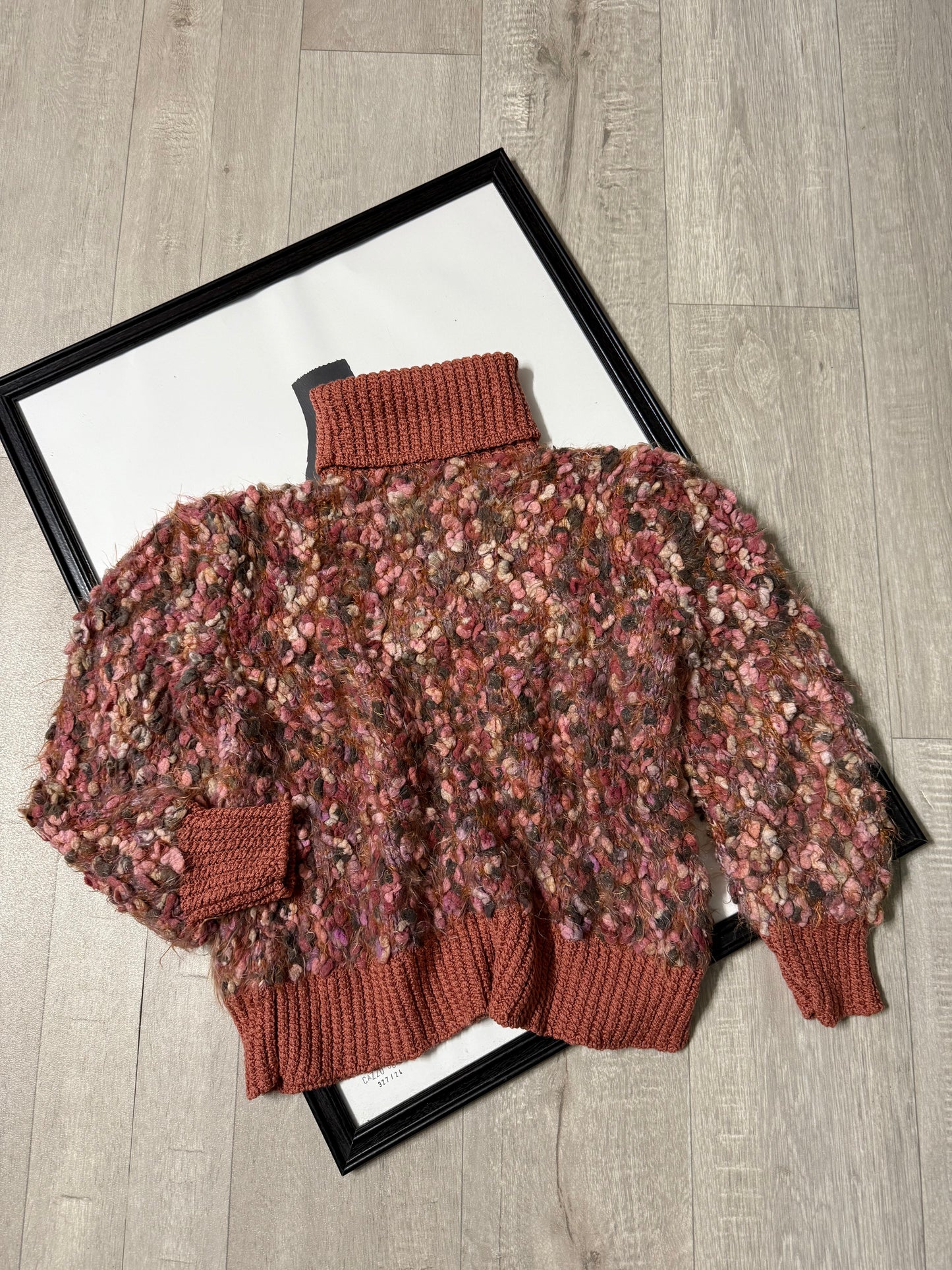 Maglione dolcevita peluche