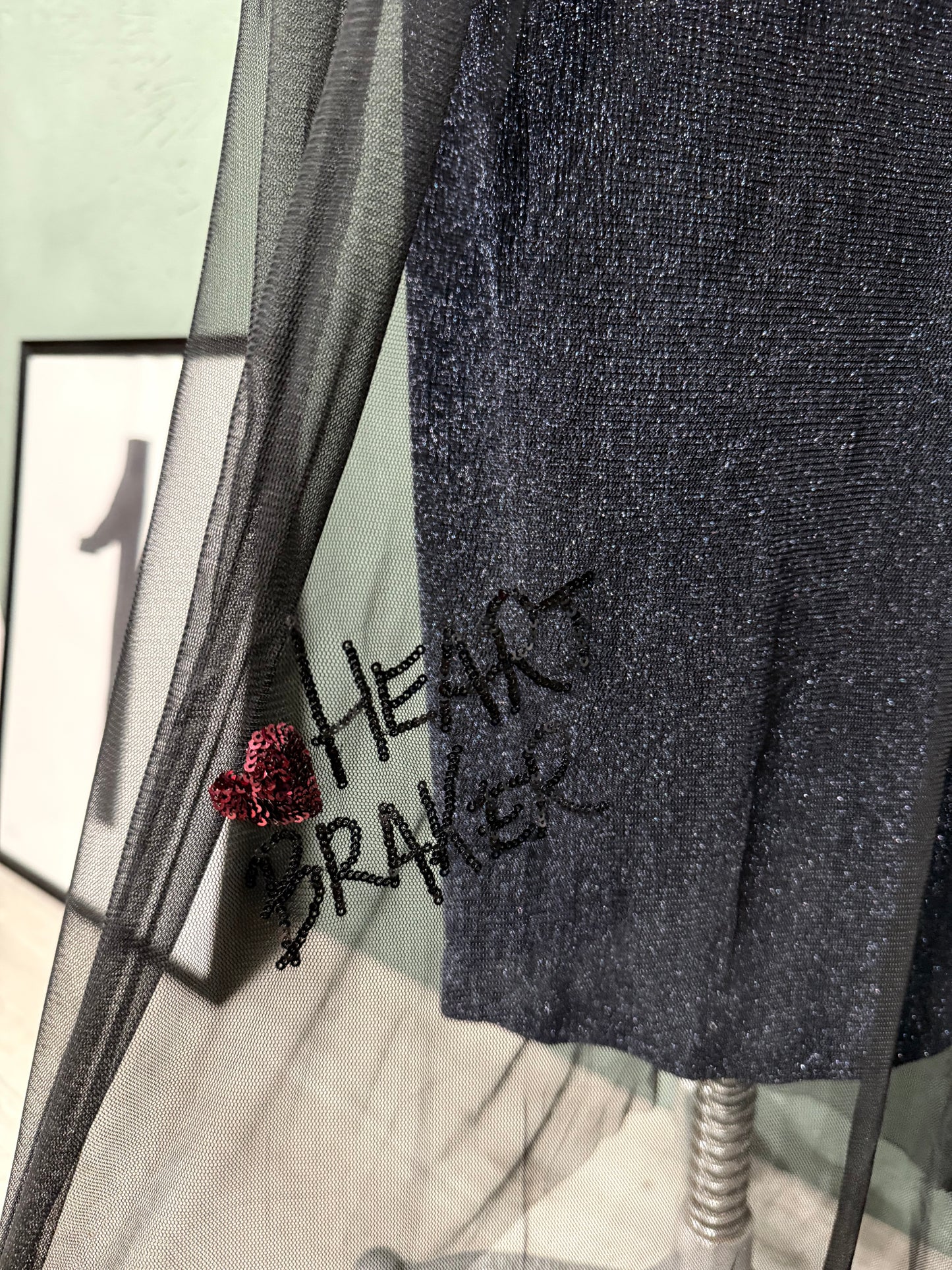 Abito lungo !M?PERFECT lurex e scritte