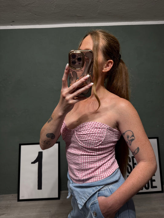 Top fascia vichy tg.S Zara