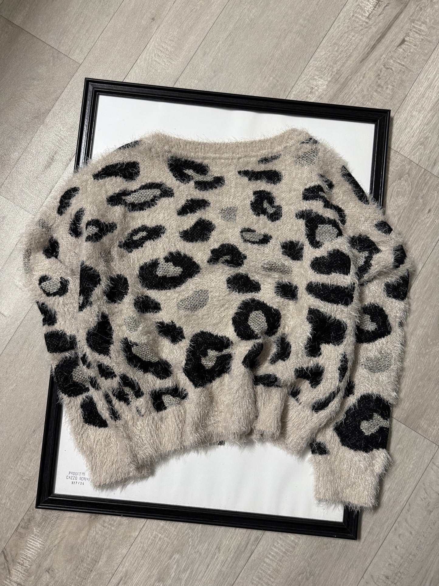 Maglioncino peluche maculato