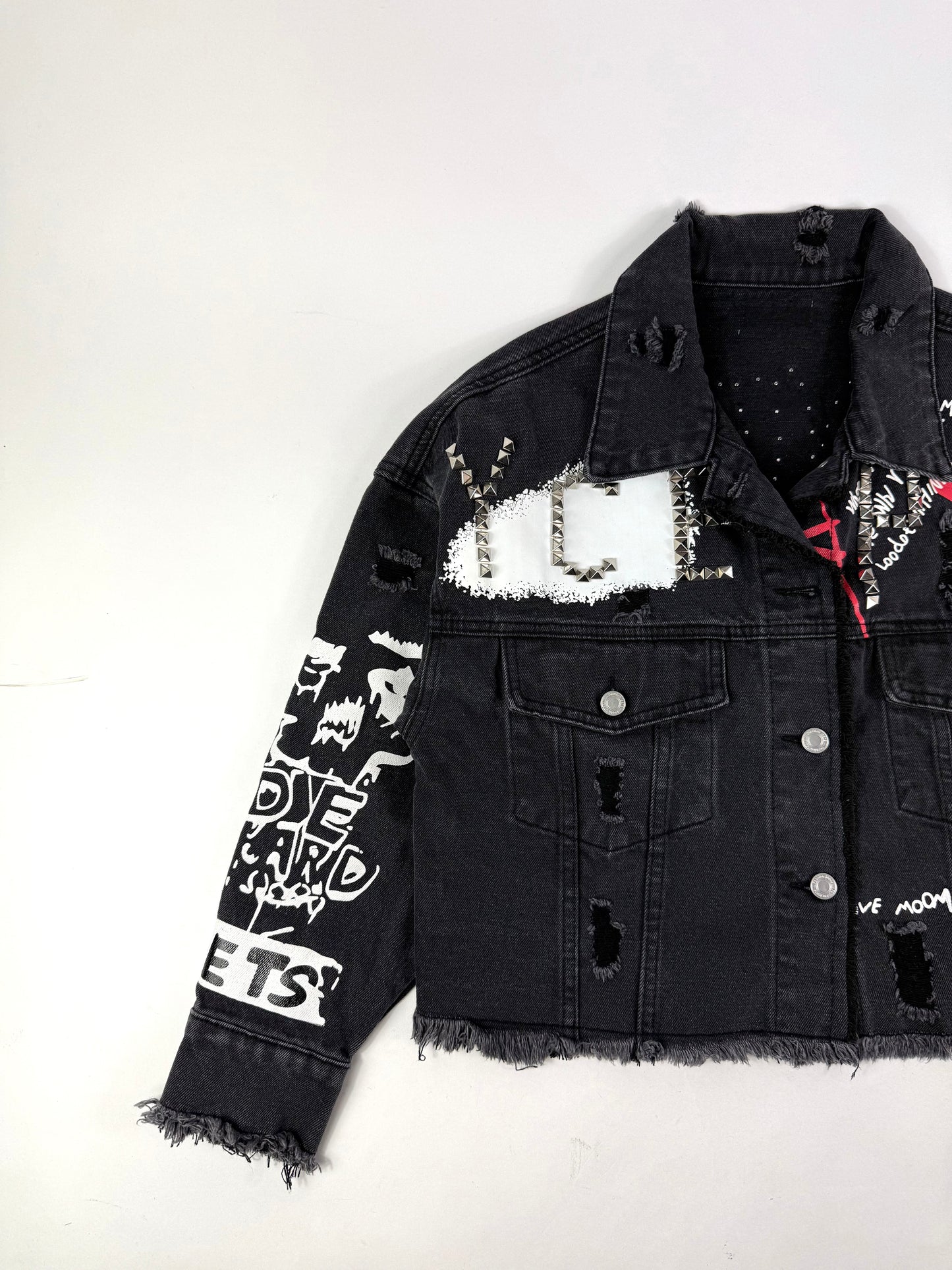 Giacca denim scritte tg.M