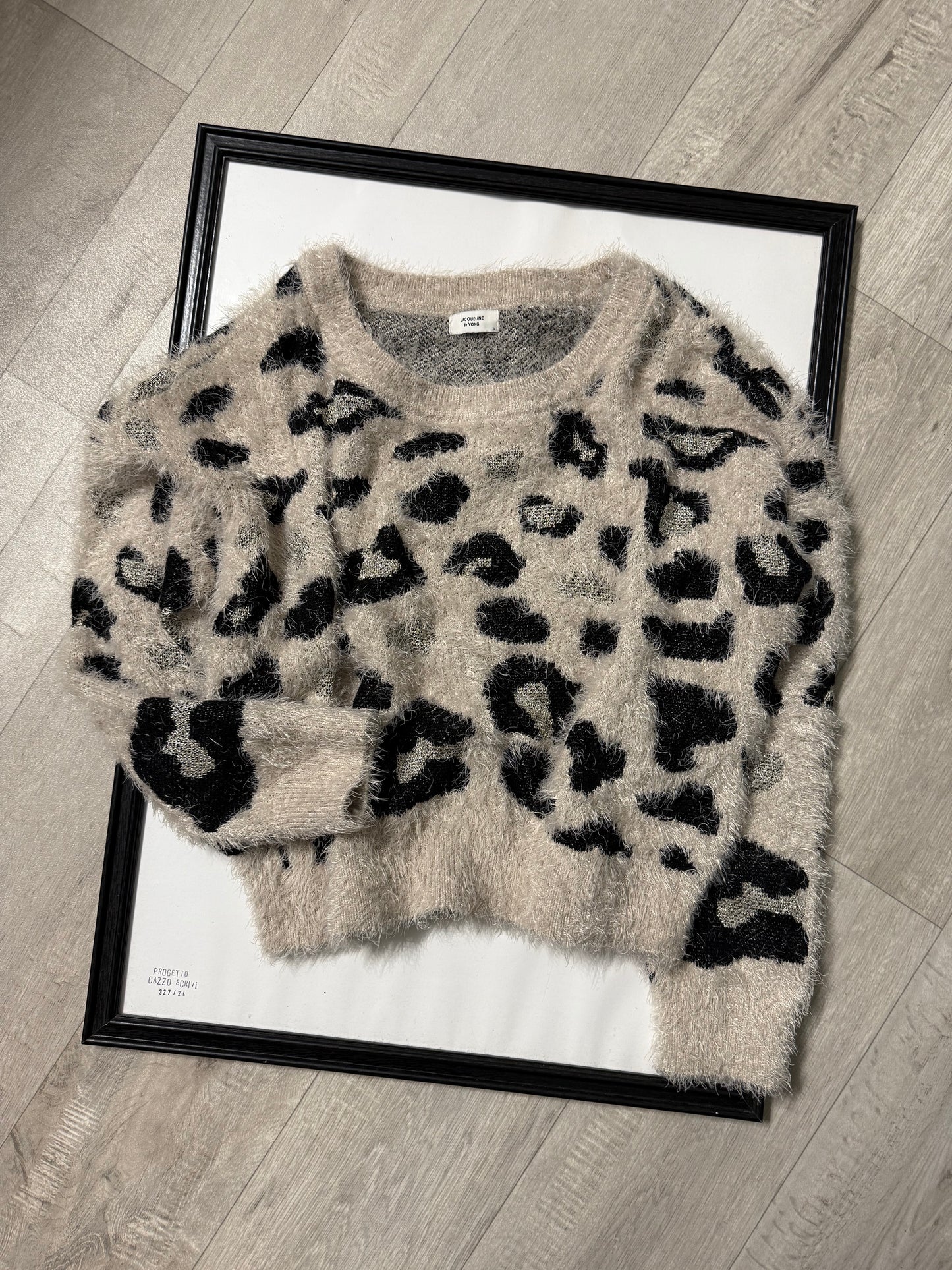 Maglioncino peluche maculato