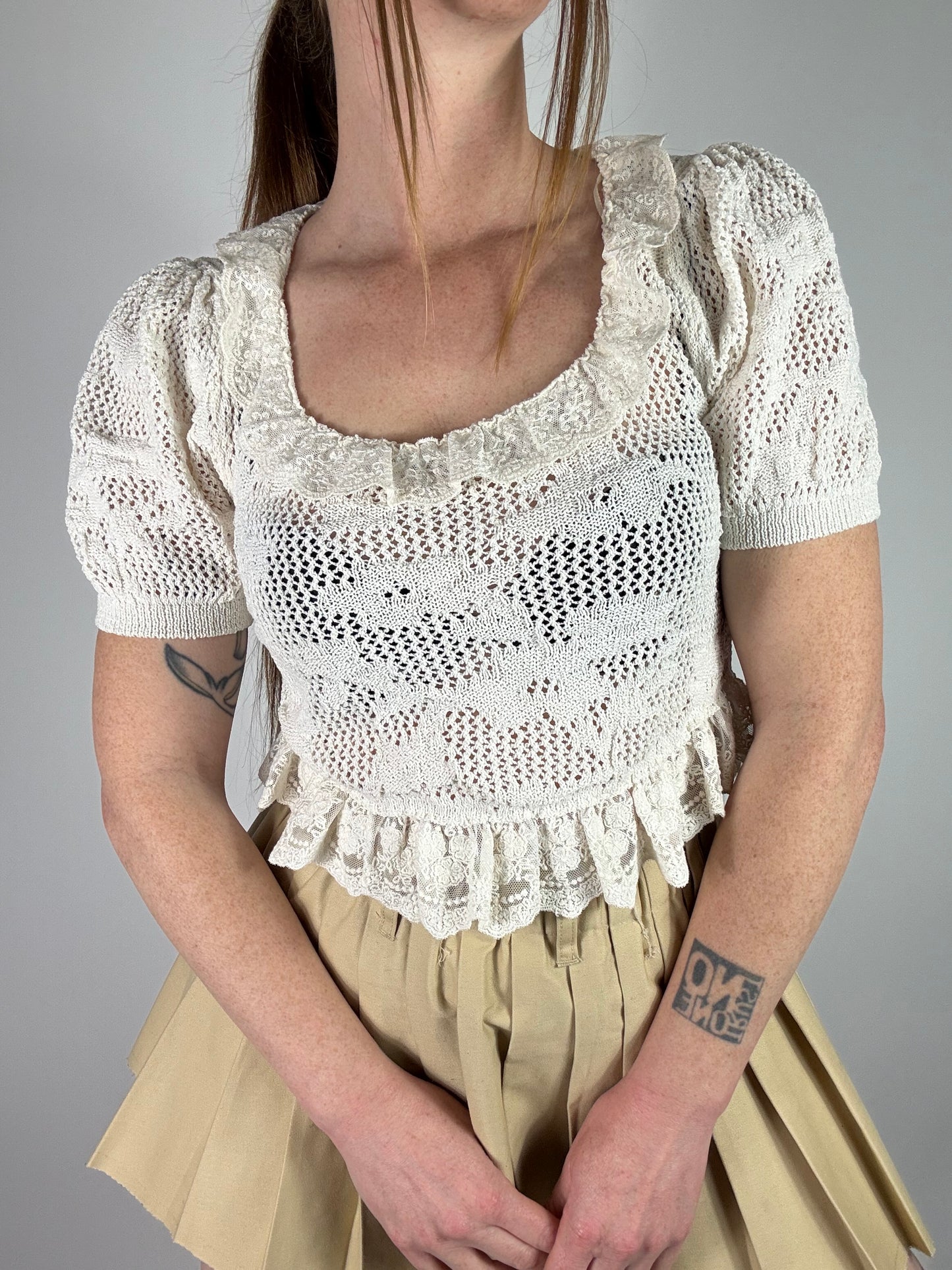 T-shirt uncinetto Zara tg.S