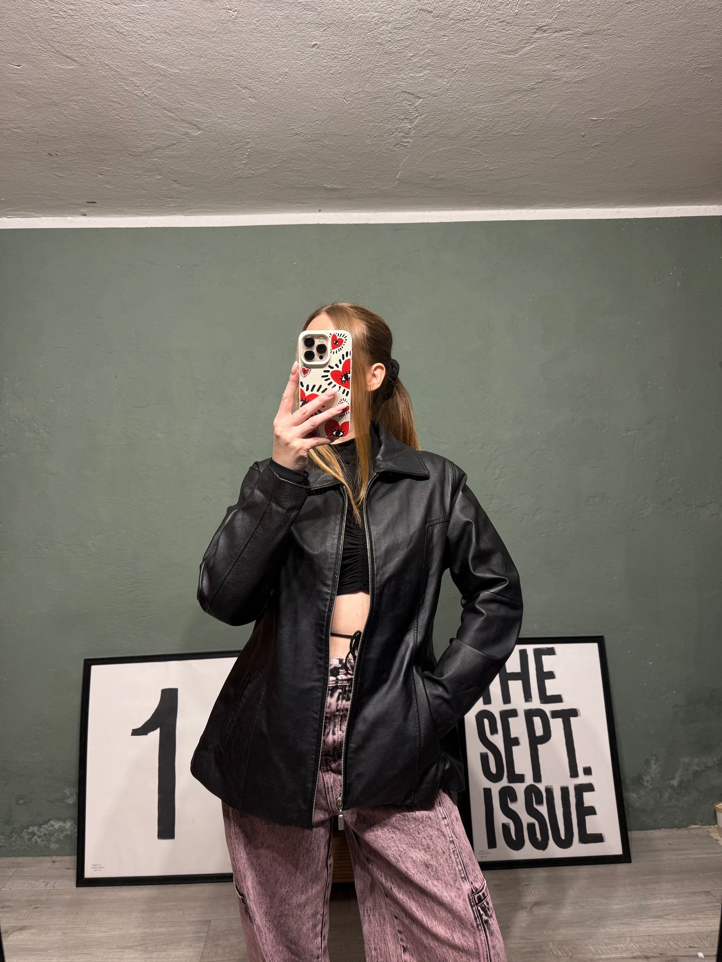 Giacca Biker in pelle