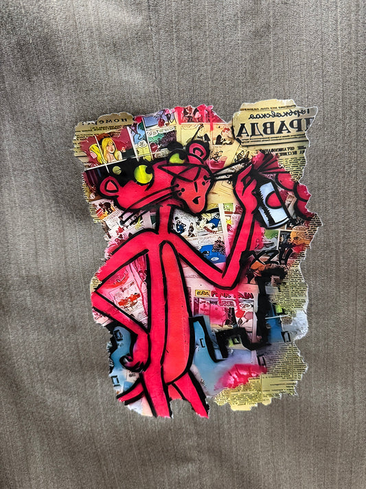 Blazer monopetto ‘Pink Panther’ handmade