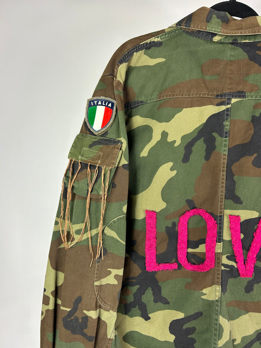 Giacca militare ‘Love’ tg.L