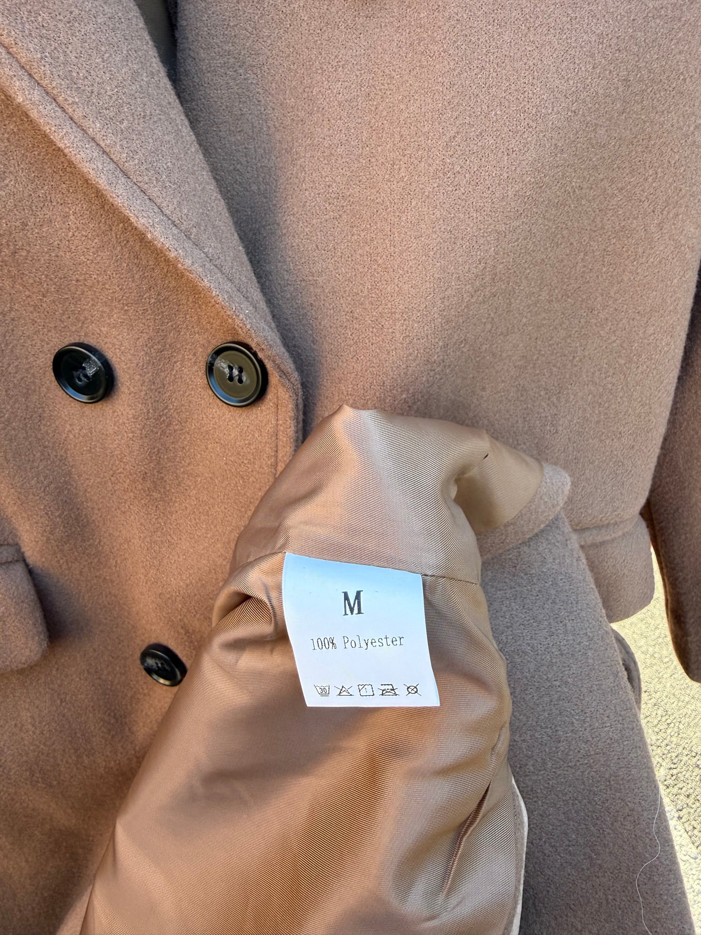 Cappotto doppiopetto ‘Go left’