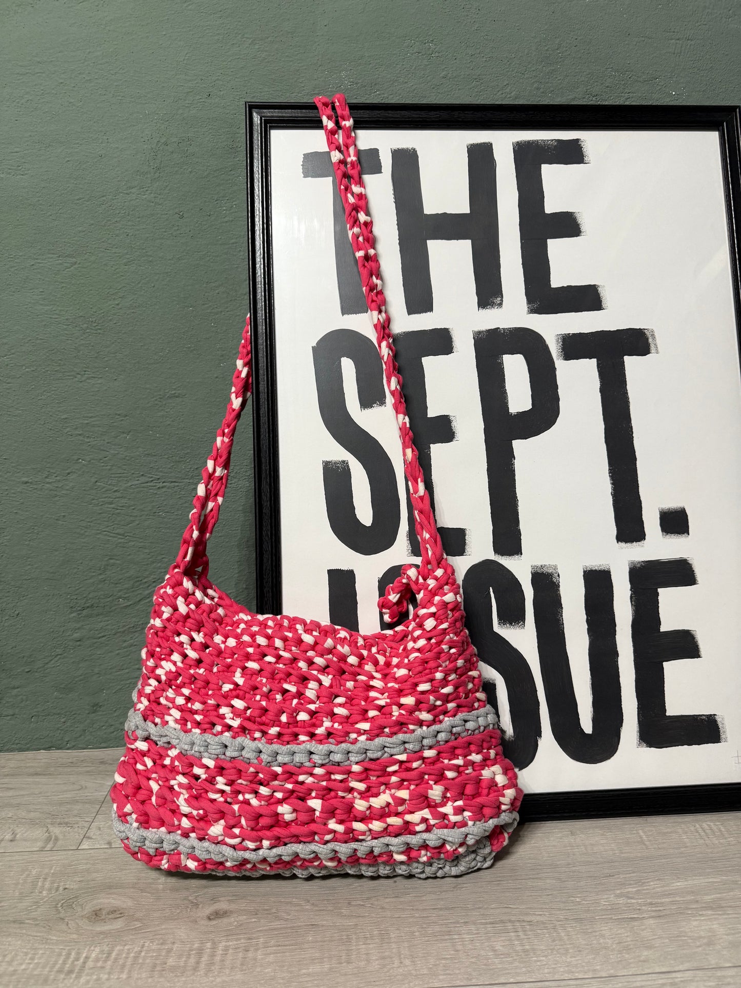 Borsa a spalla-tracolla crochet uncinetto