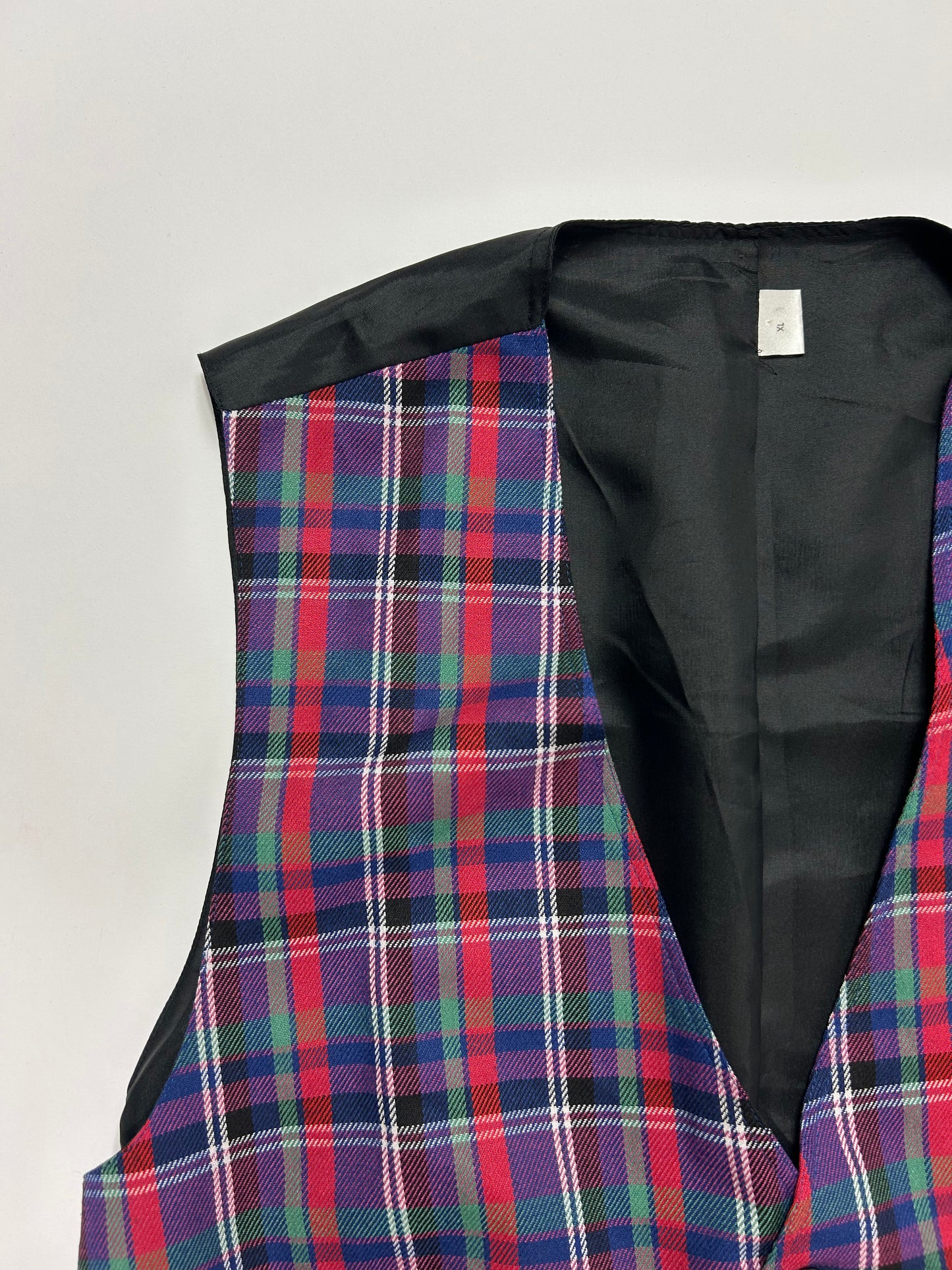 Panciotto vintage tartan tg.XL