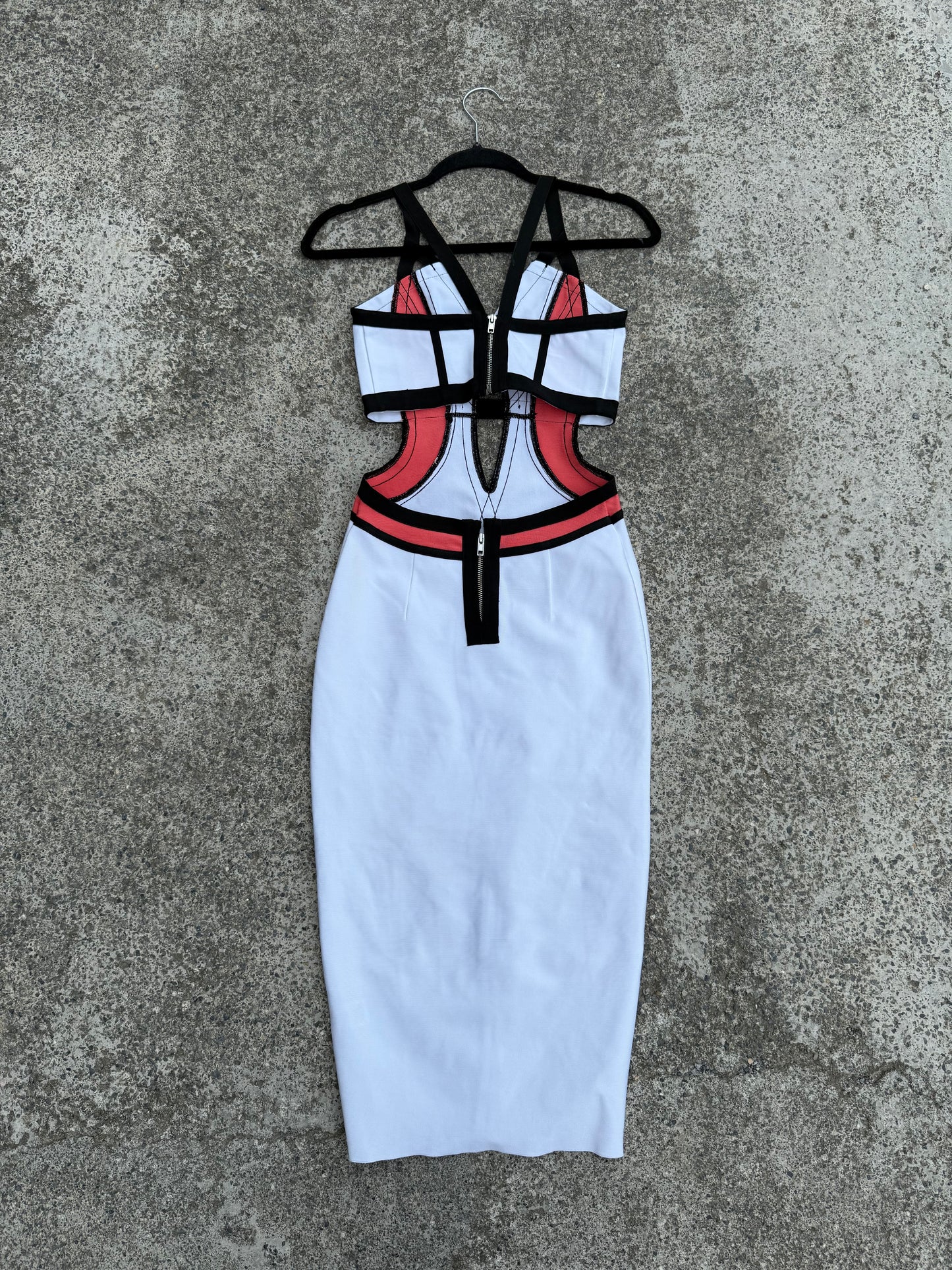 Abito longuette cut out tg.XS