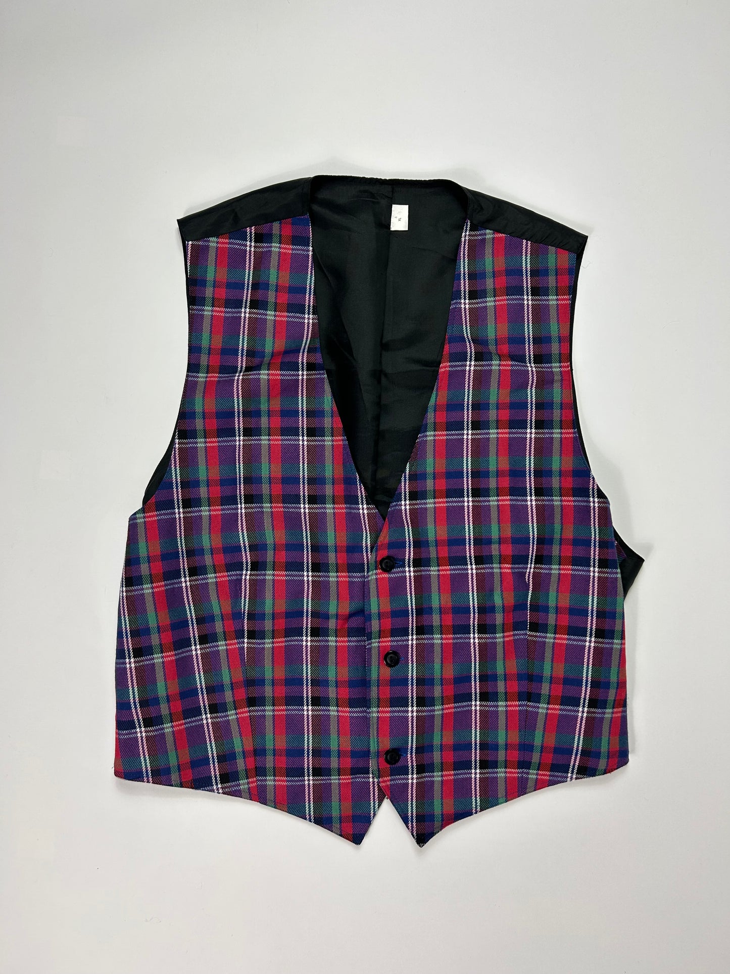 Panciotto vintage tartan tg.XL