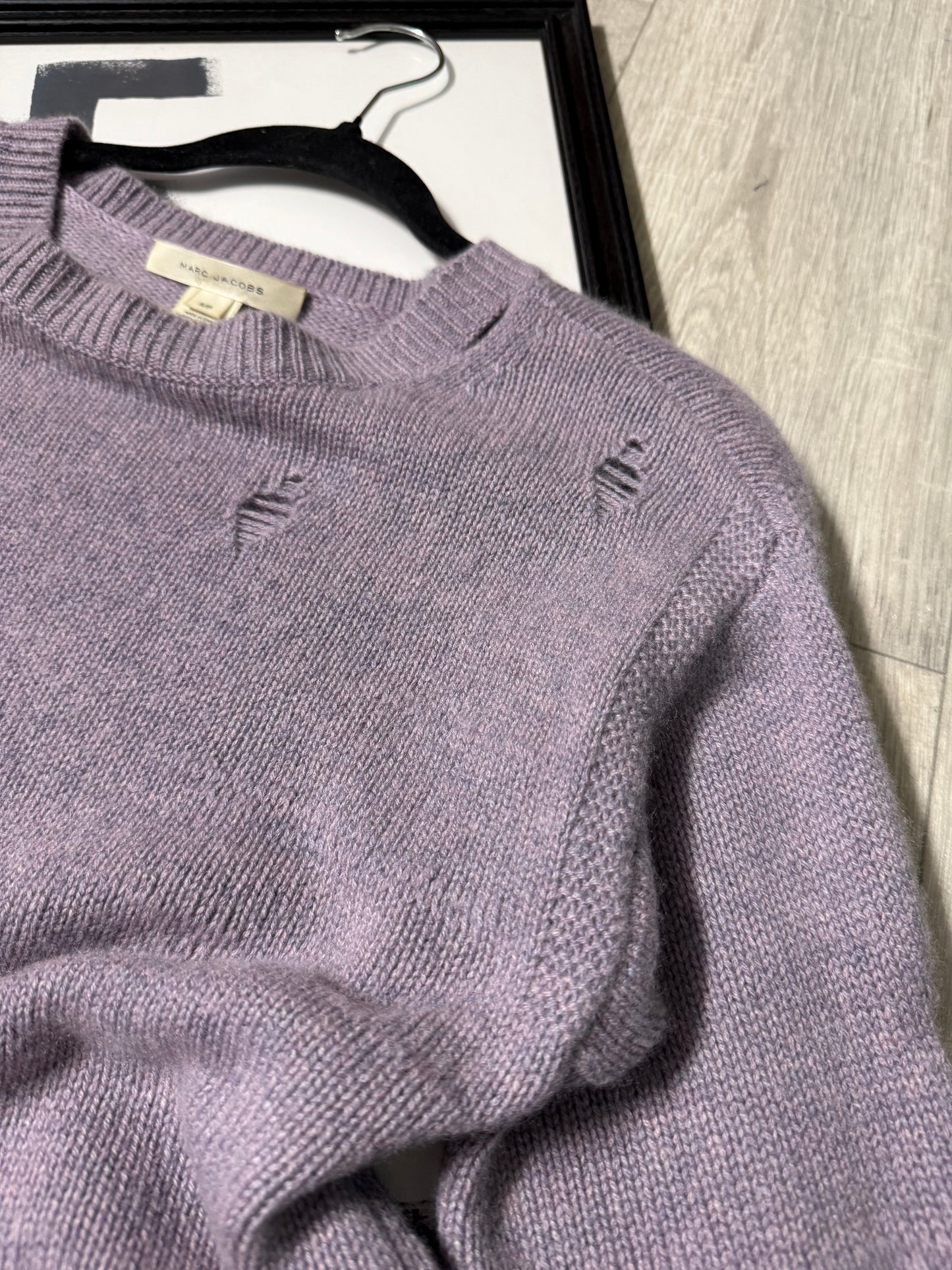 Maglioncino lavanda cashmere Marc Jacobs