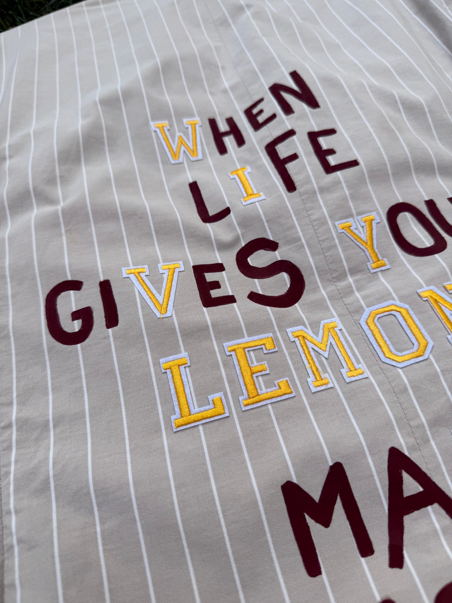 Blazer ‘Lemonade’ handmade