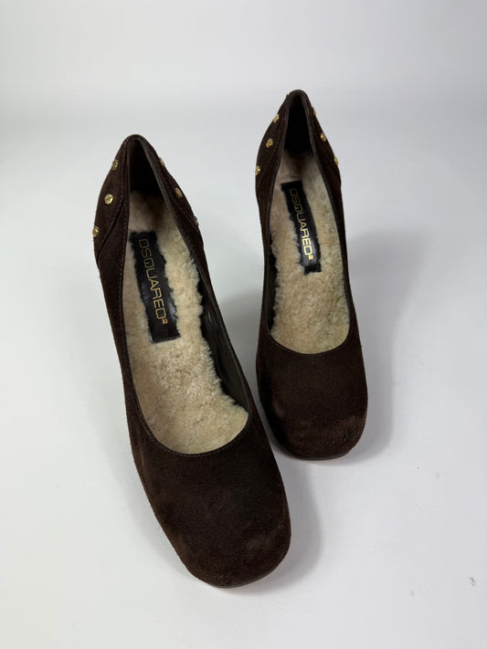 Tacco suede Dsquared2 n.40