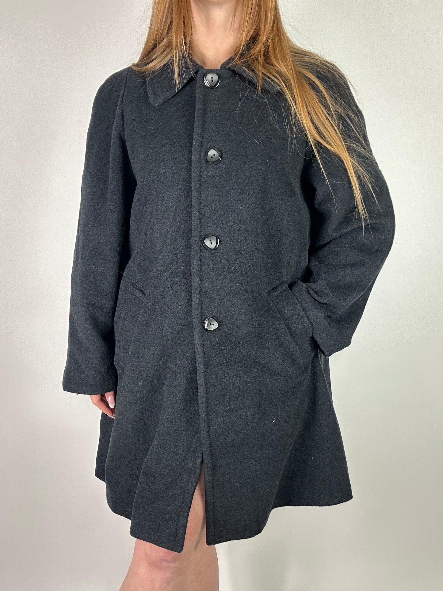Cappotto monopetto antracite tg.M