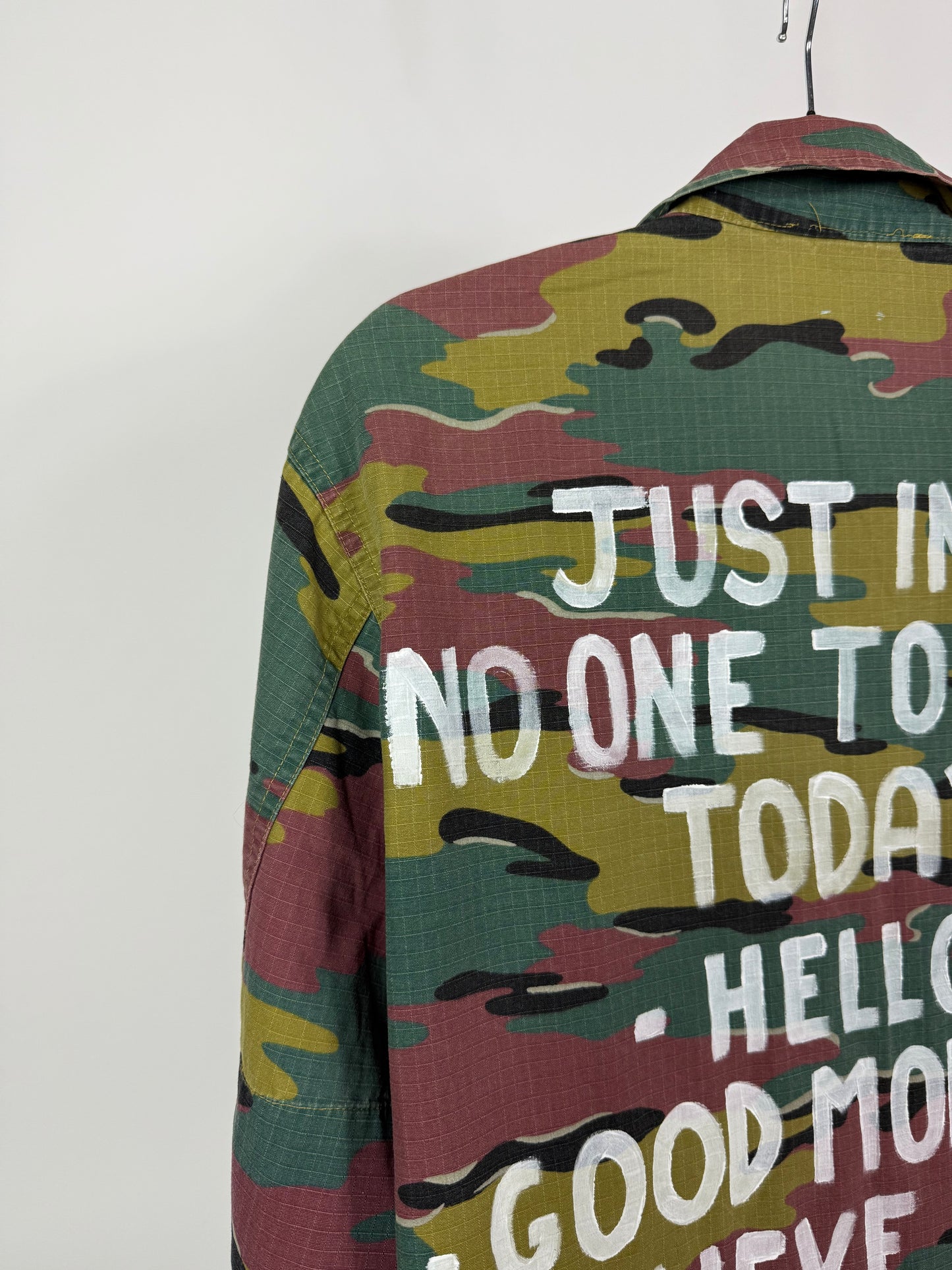 Giacca militare scritta tg.M/L