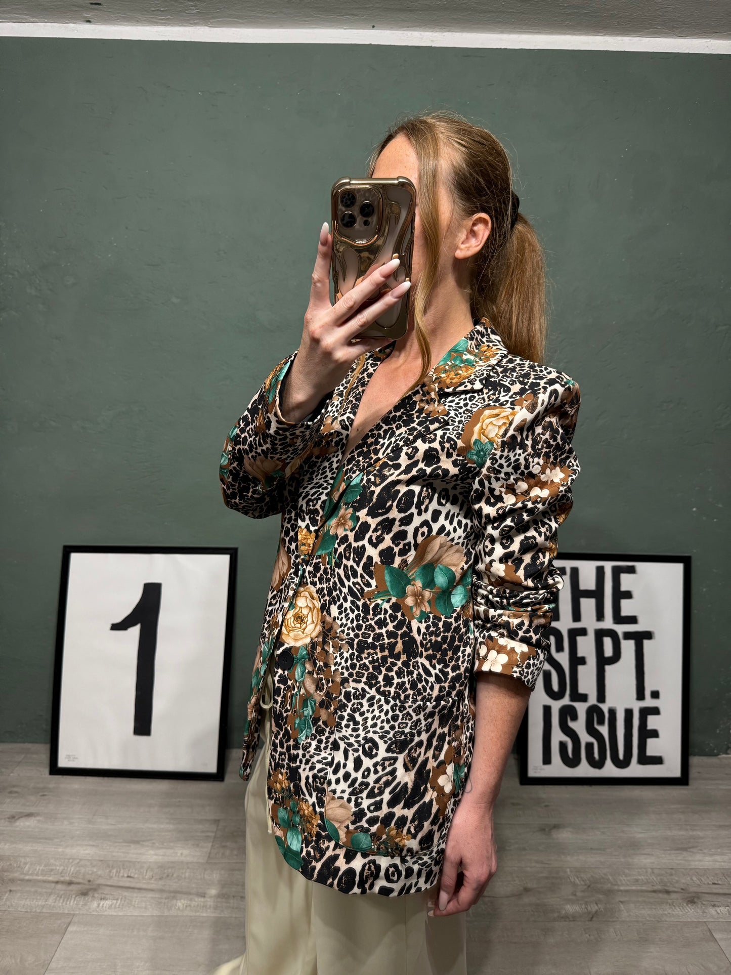 Blazer fantasia animalier tg.S