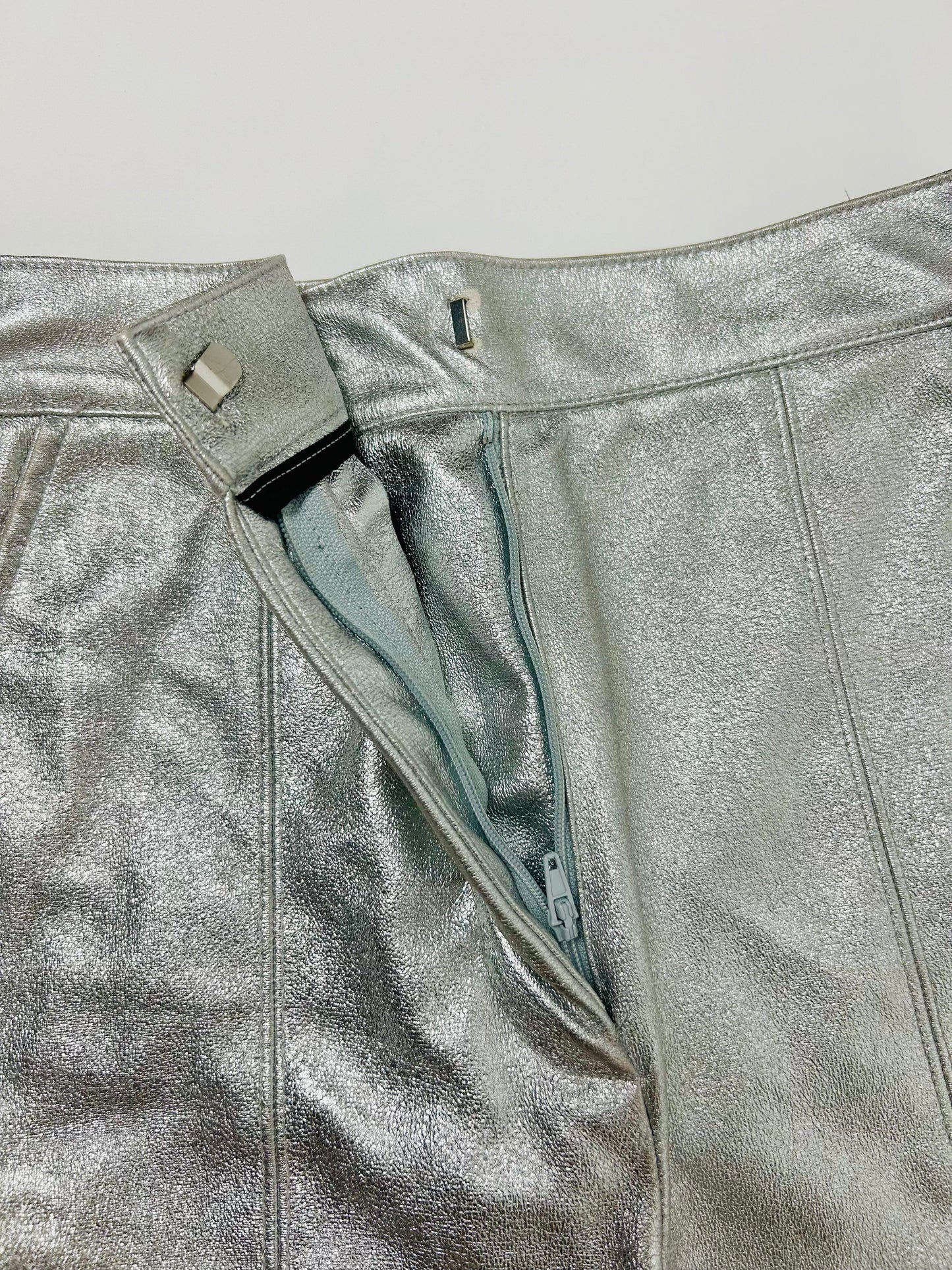 Pantalone cropped laminato Bershka tg.XS