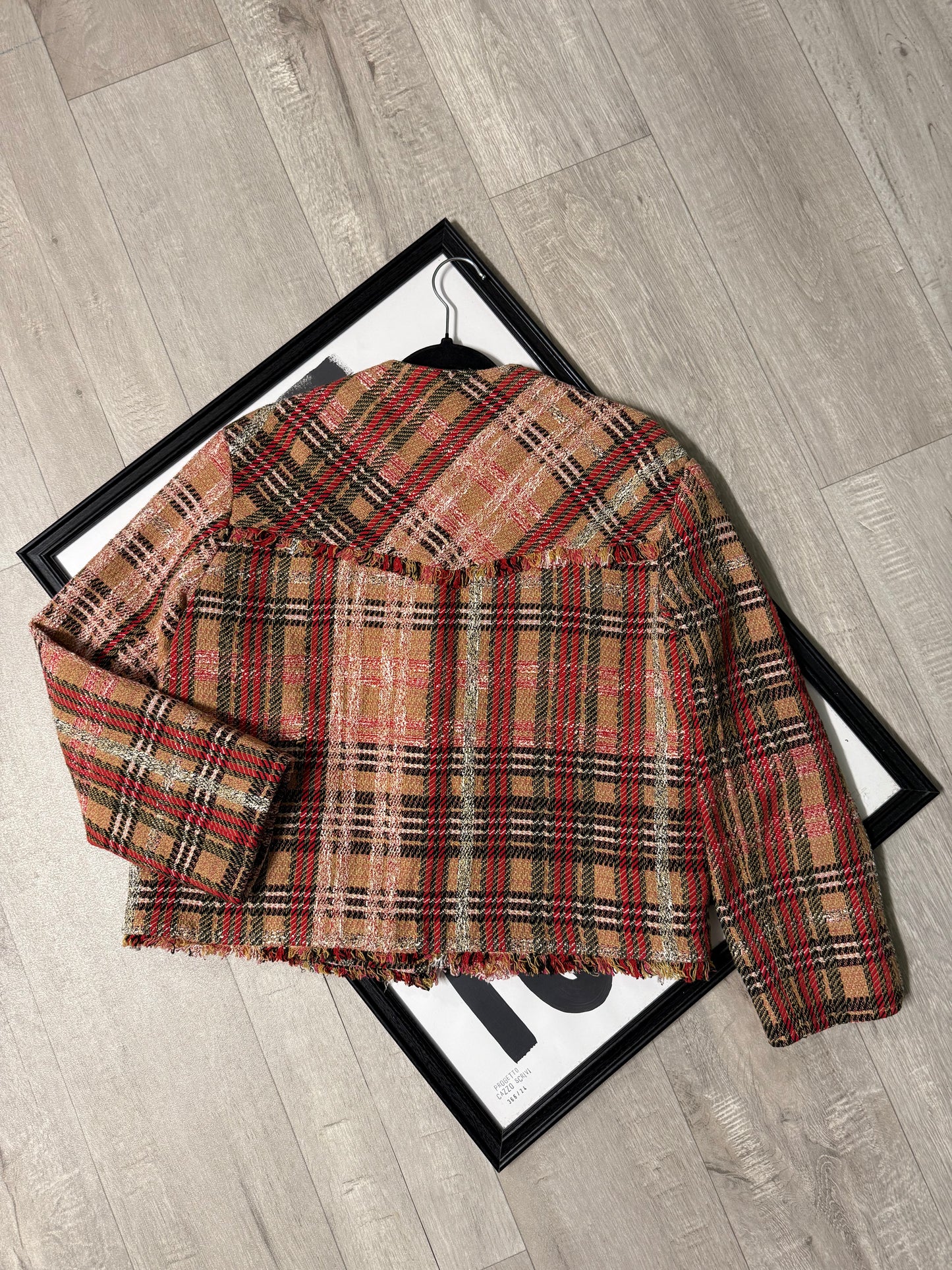 Blazer tartan Mango