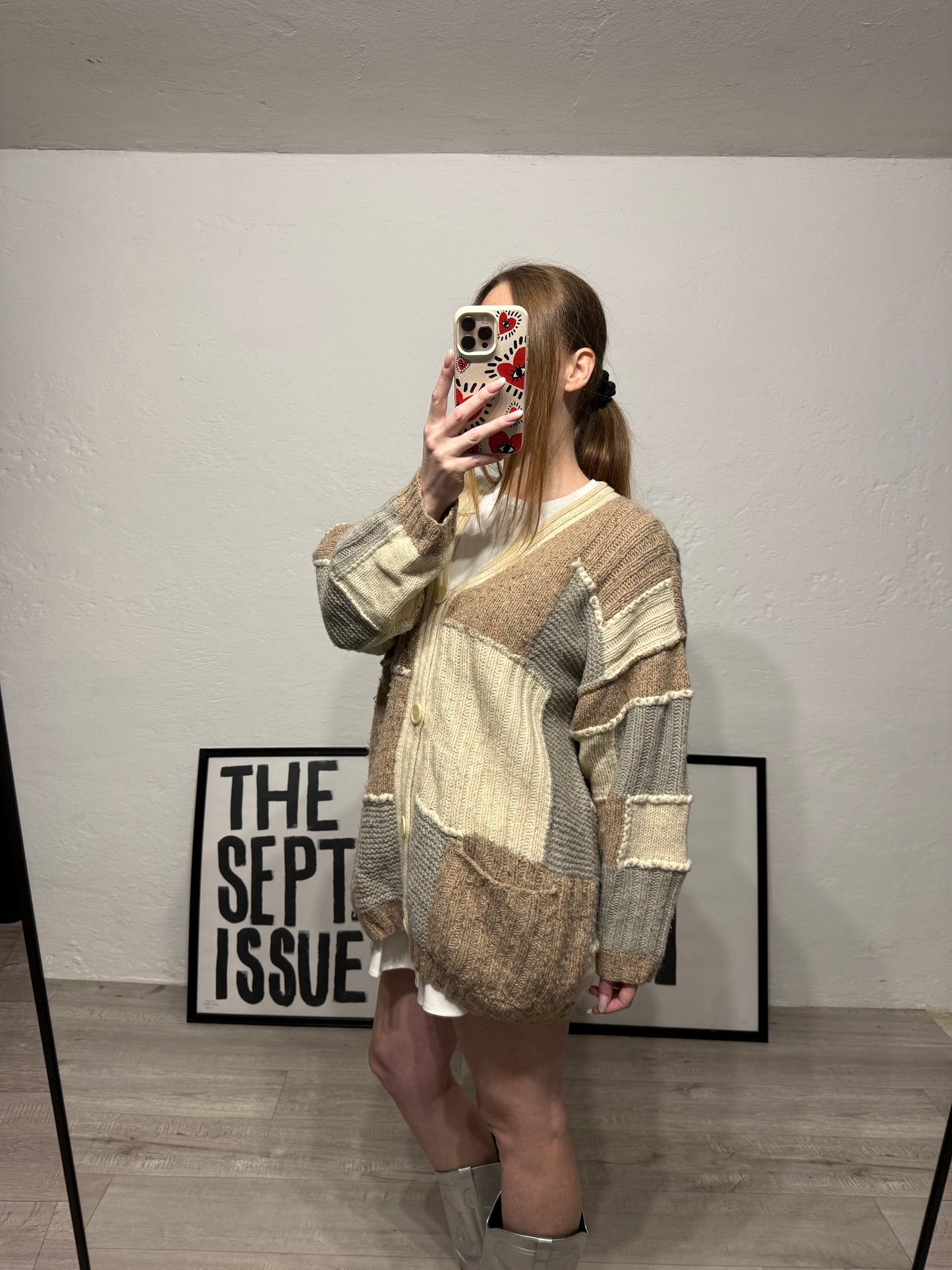 Cardigan vintage patchwork