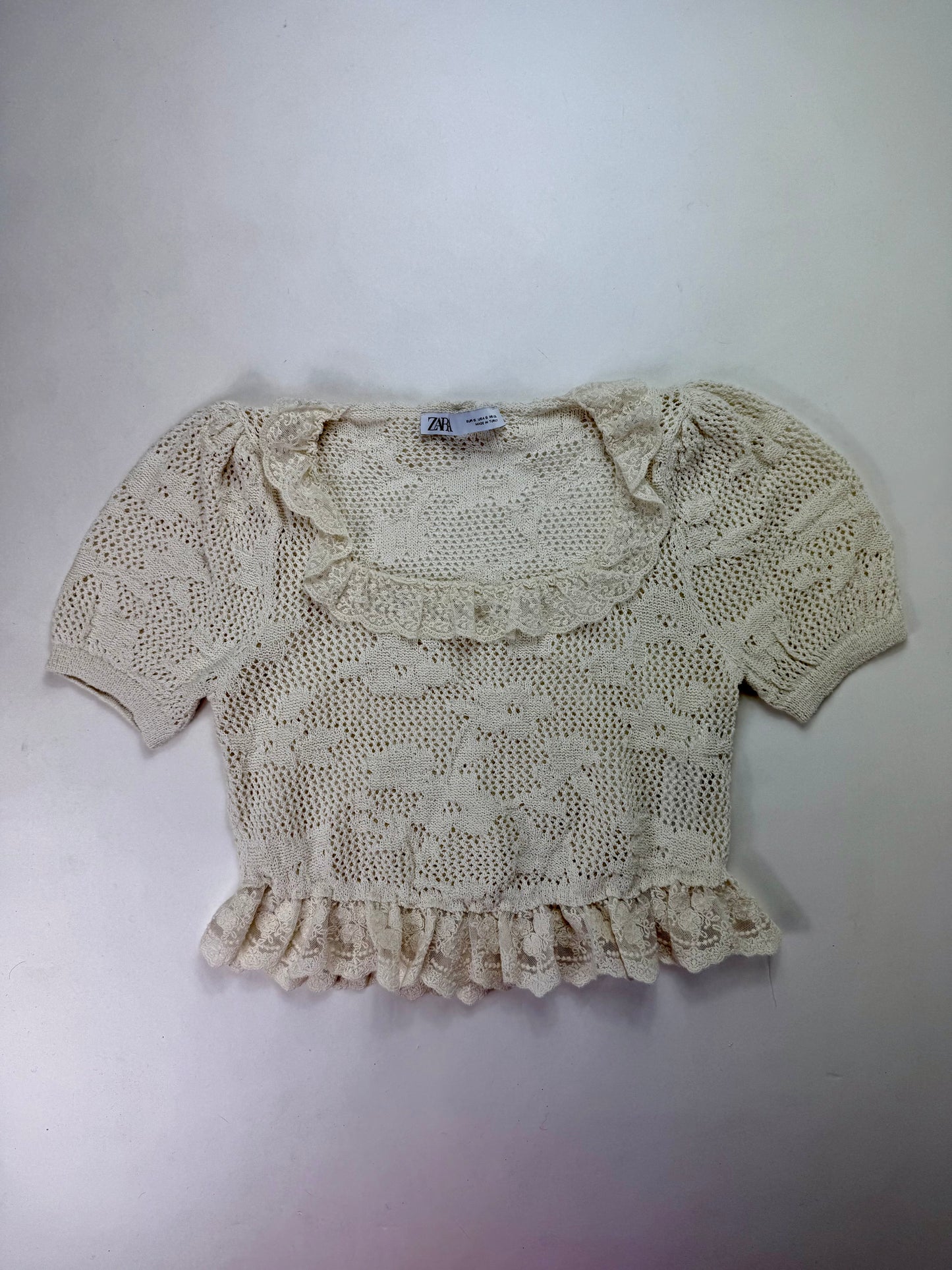T-shirt uncinetto Zara tg.S