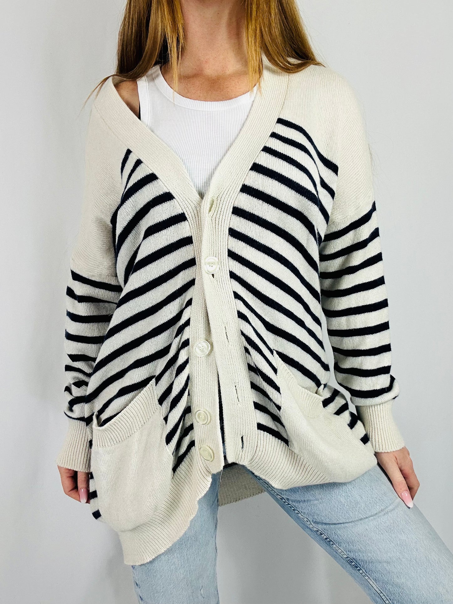 Cardigan righe Dixie tg.M/L