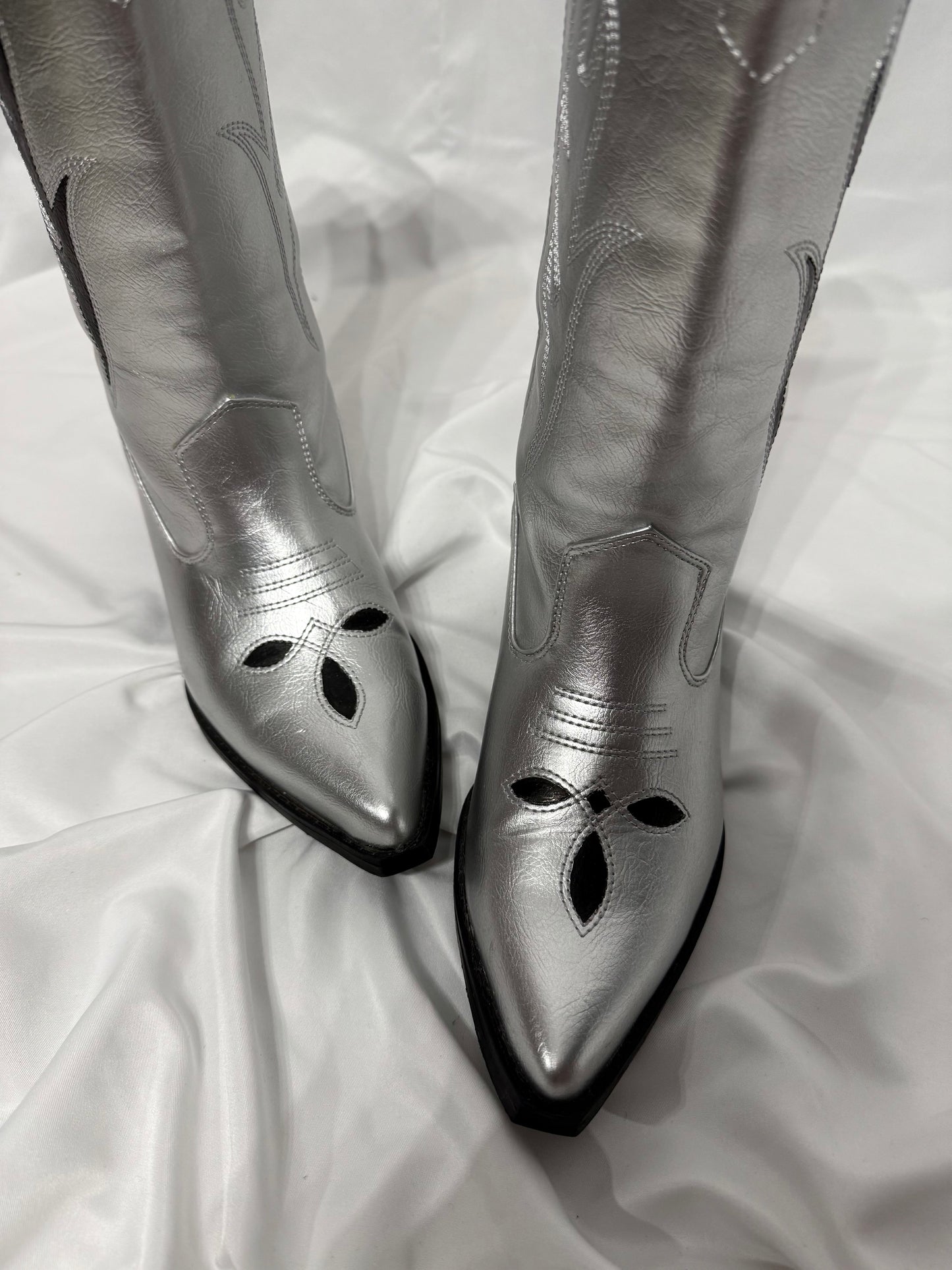 Texano argento ‘ Black flames ’ handmade