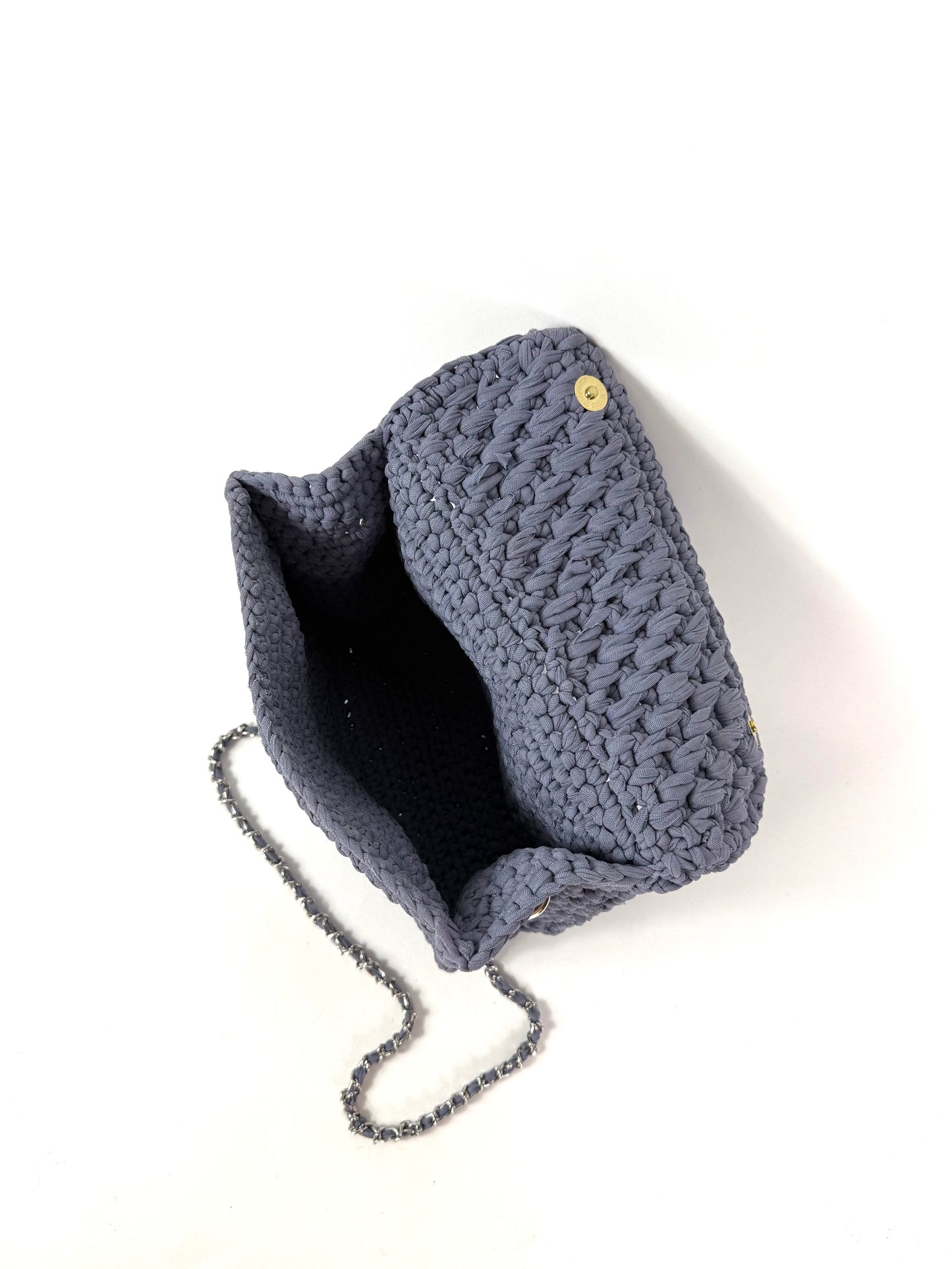 Pochette lavanda con tracolla uncinetto 🍓