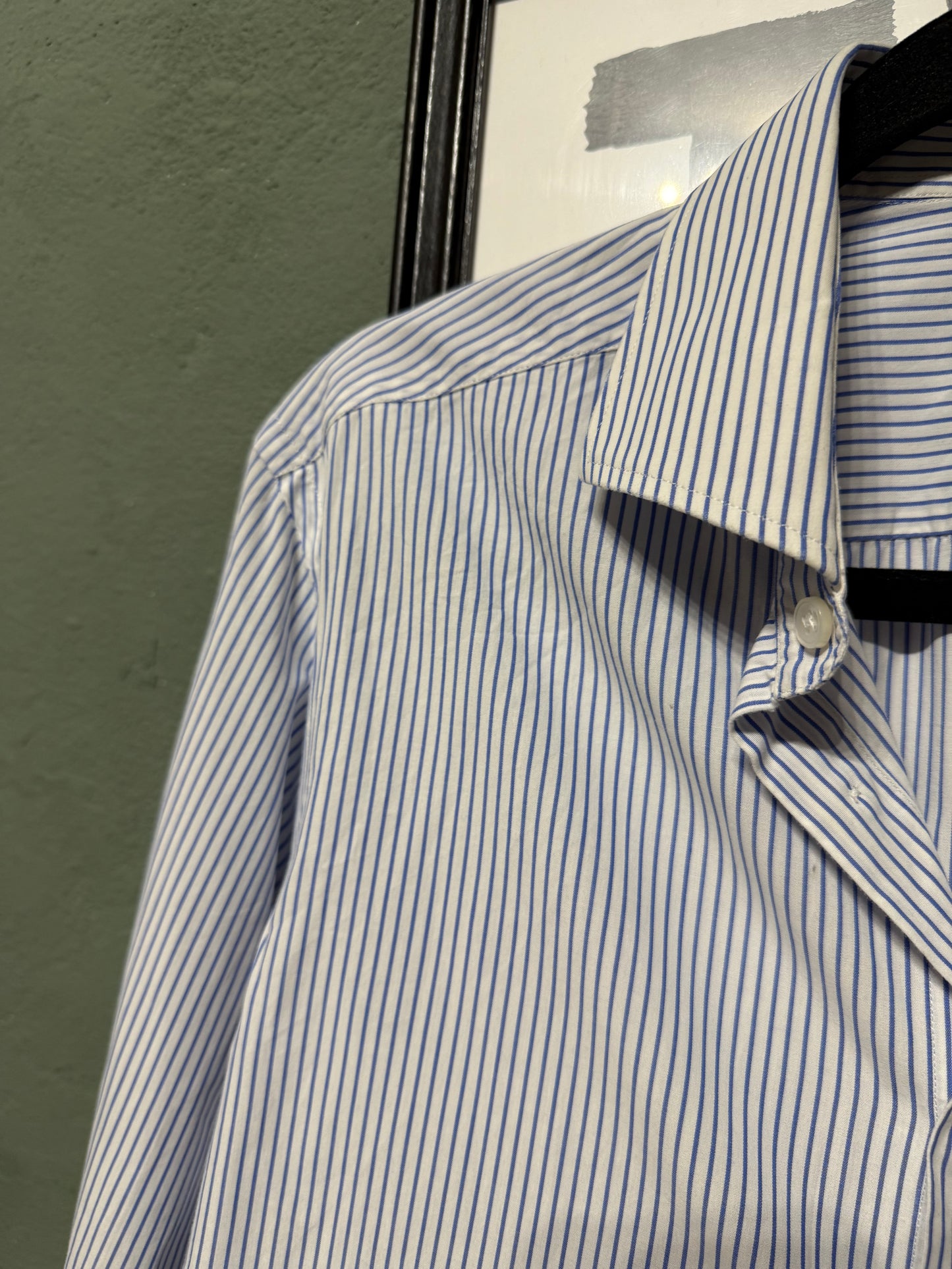 Camicia righe ‘Ti devi calmare’ tg.M