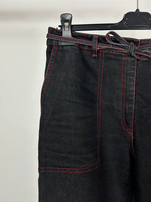 Pantalone baggy cuciture rosse tg.L