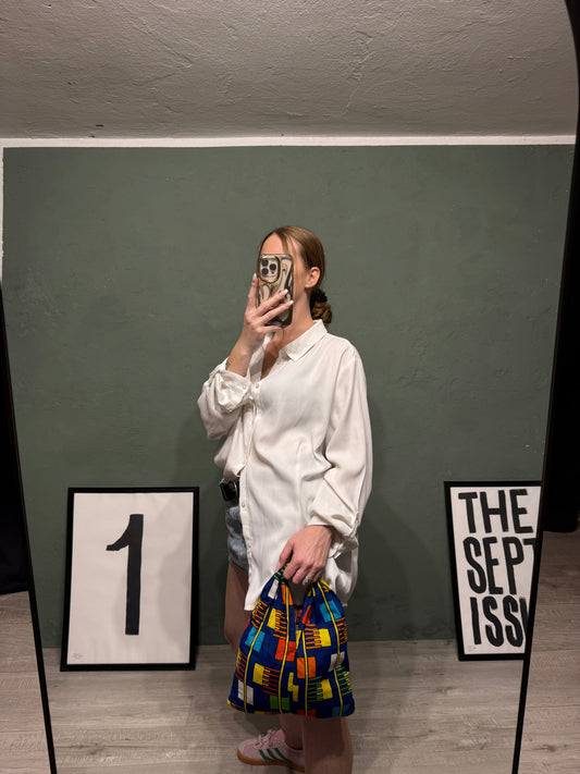 Borsa mini nodo ‘Electric Blocks’ handmade