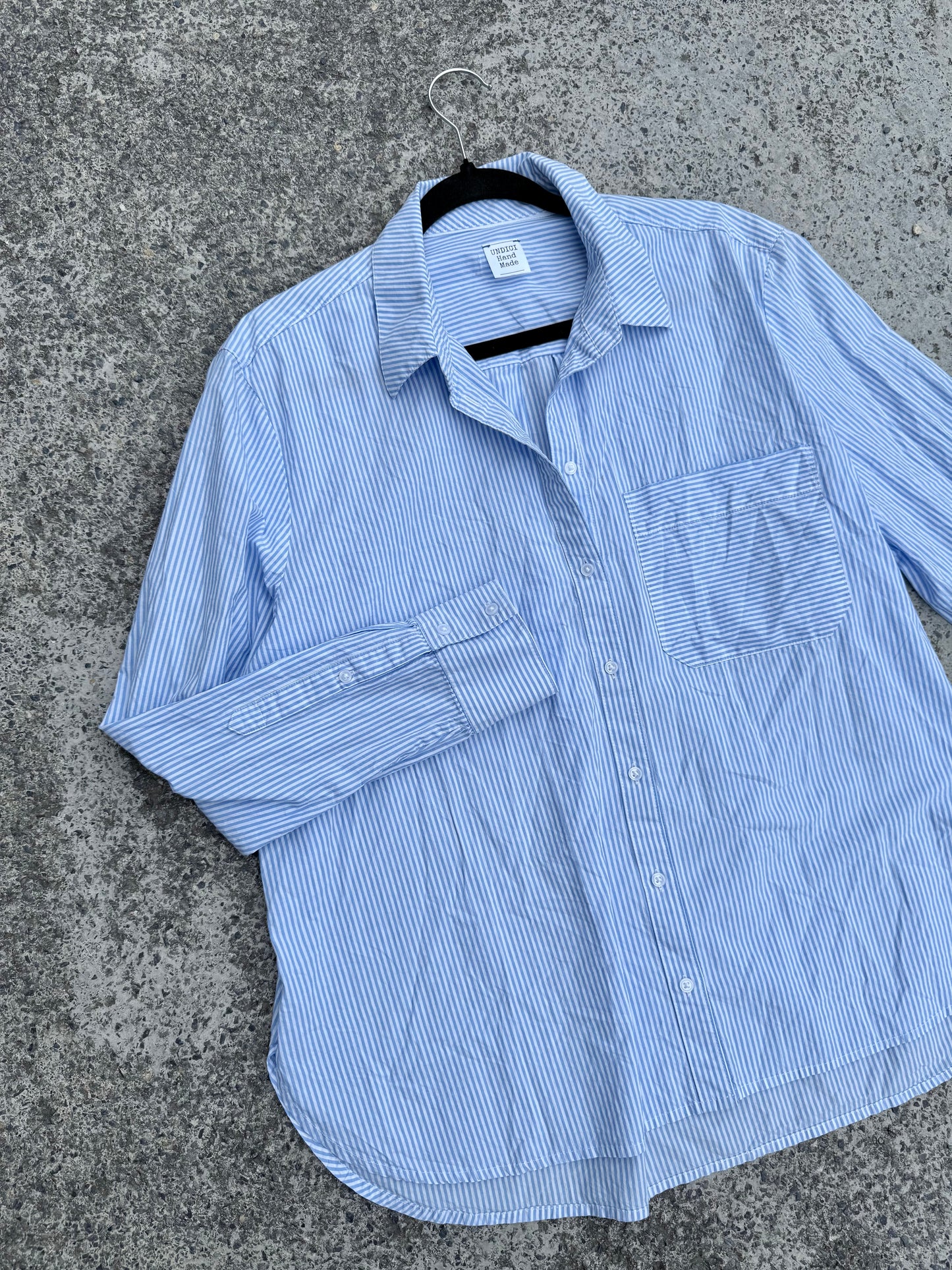 Camicia righe “TI DEVI CALmare” tg. L
