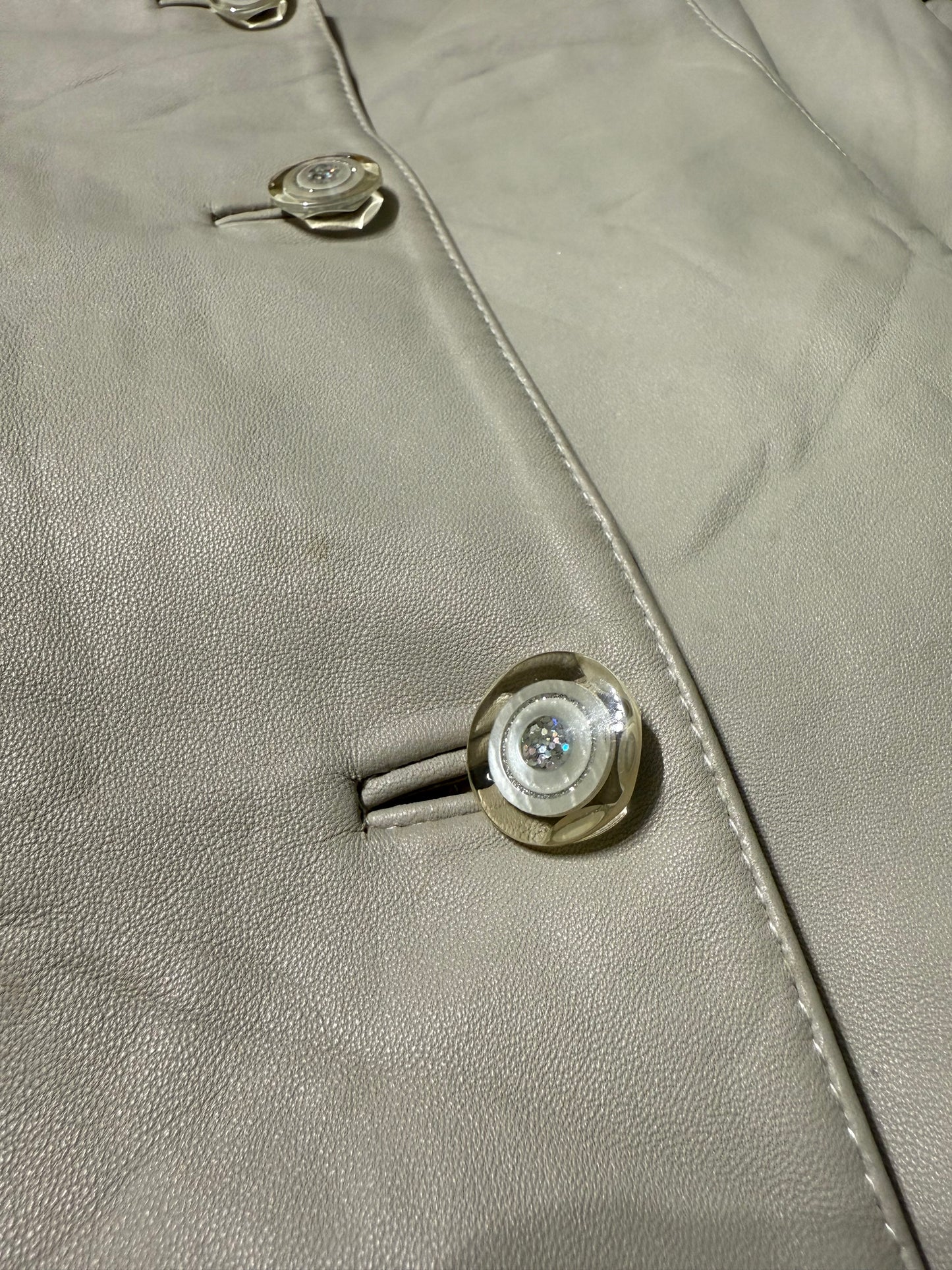 Giacca in pelle ghiaccio