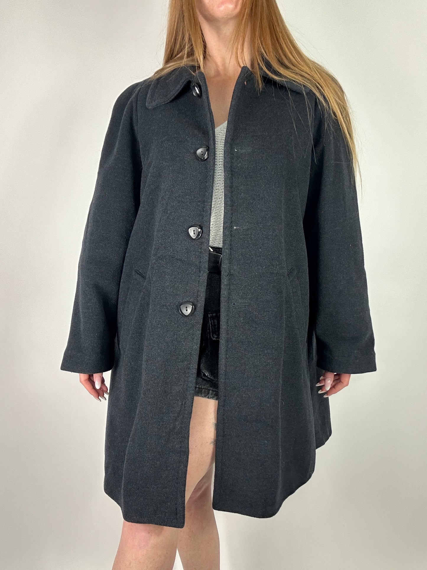 Cappotto monopetto antracite tg.M
