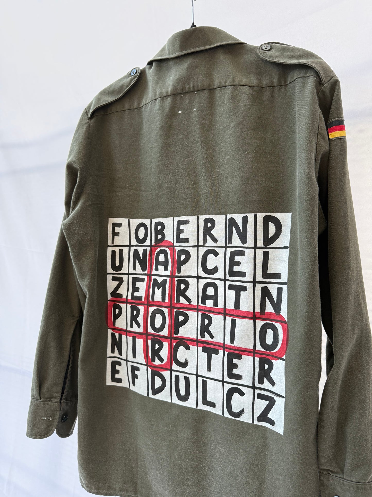 Giacca camicia ‘Amor proprio’ tg.M’