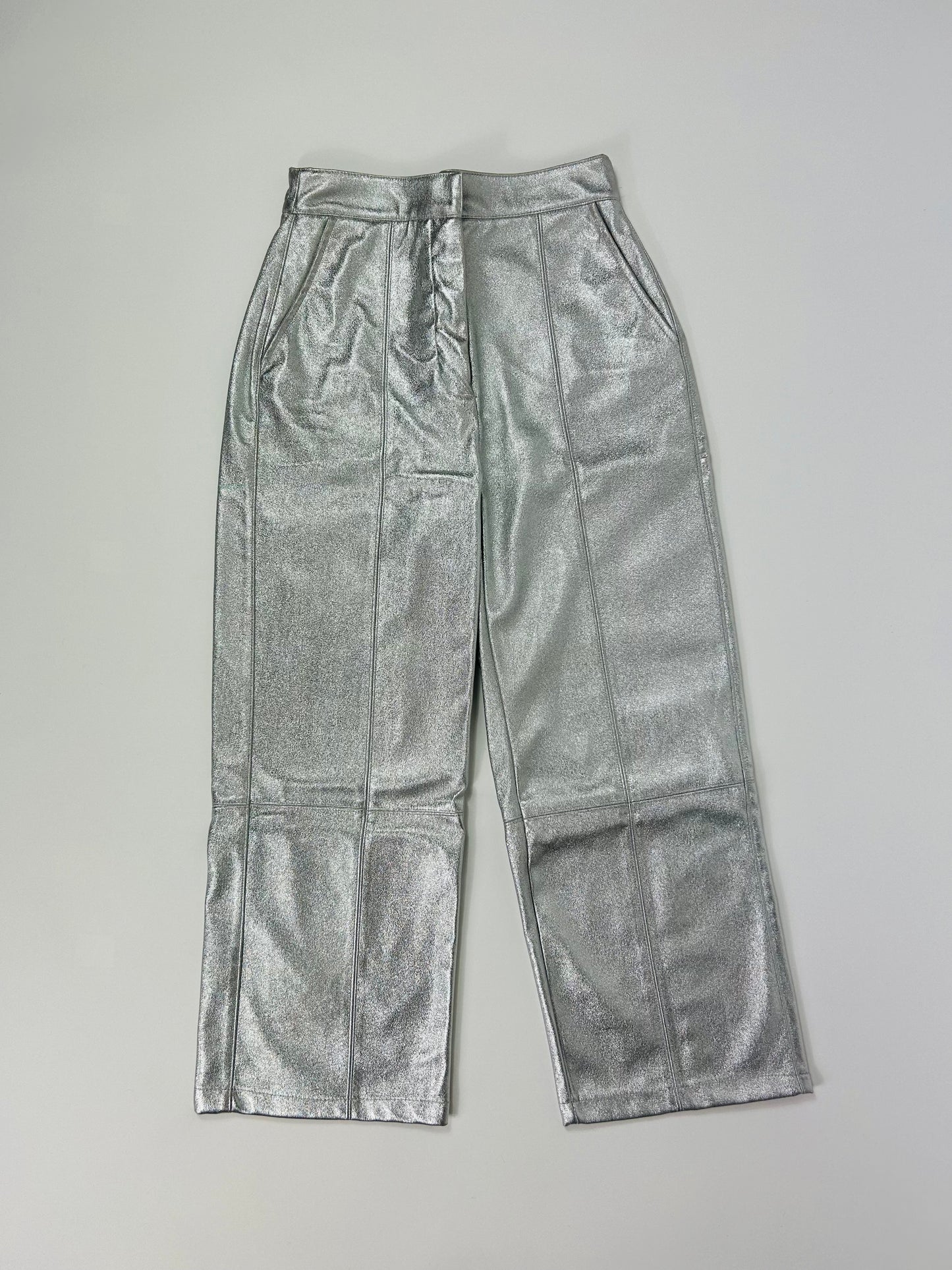 Pantalone cropped laminato Bershka tg.XS