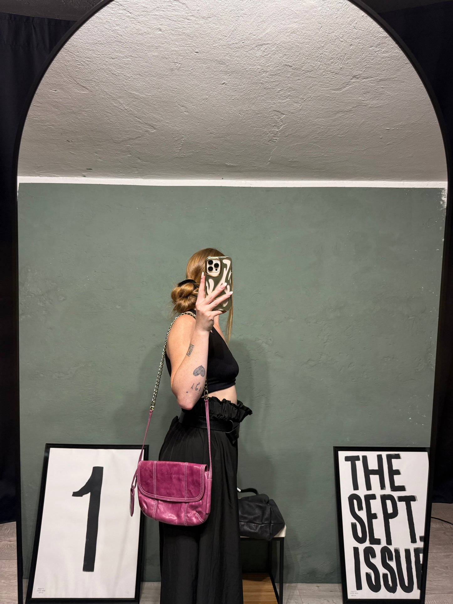 Pochette con tracolla in pelle MaxMara
