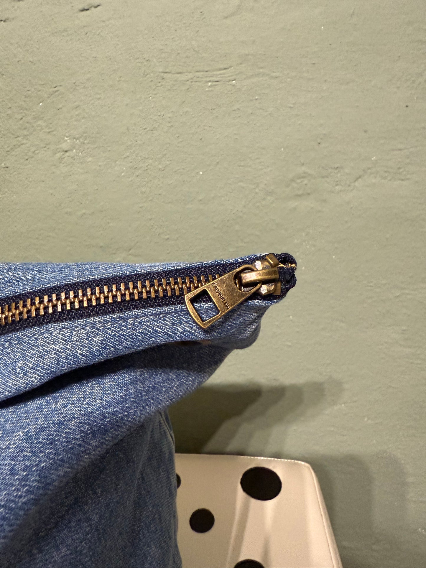 Maxi pochette denim Calvin Klein