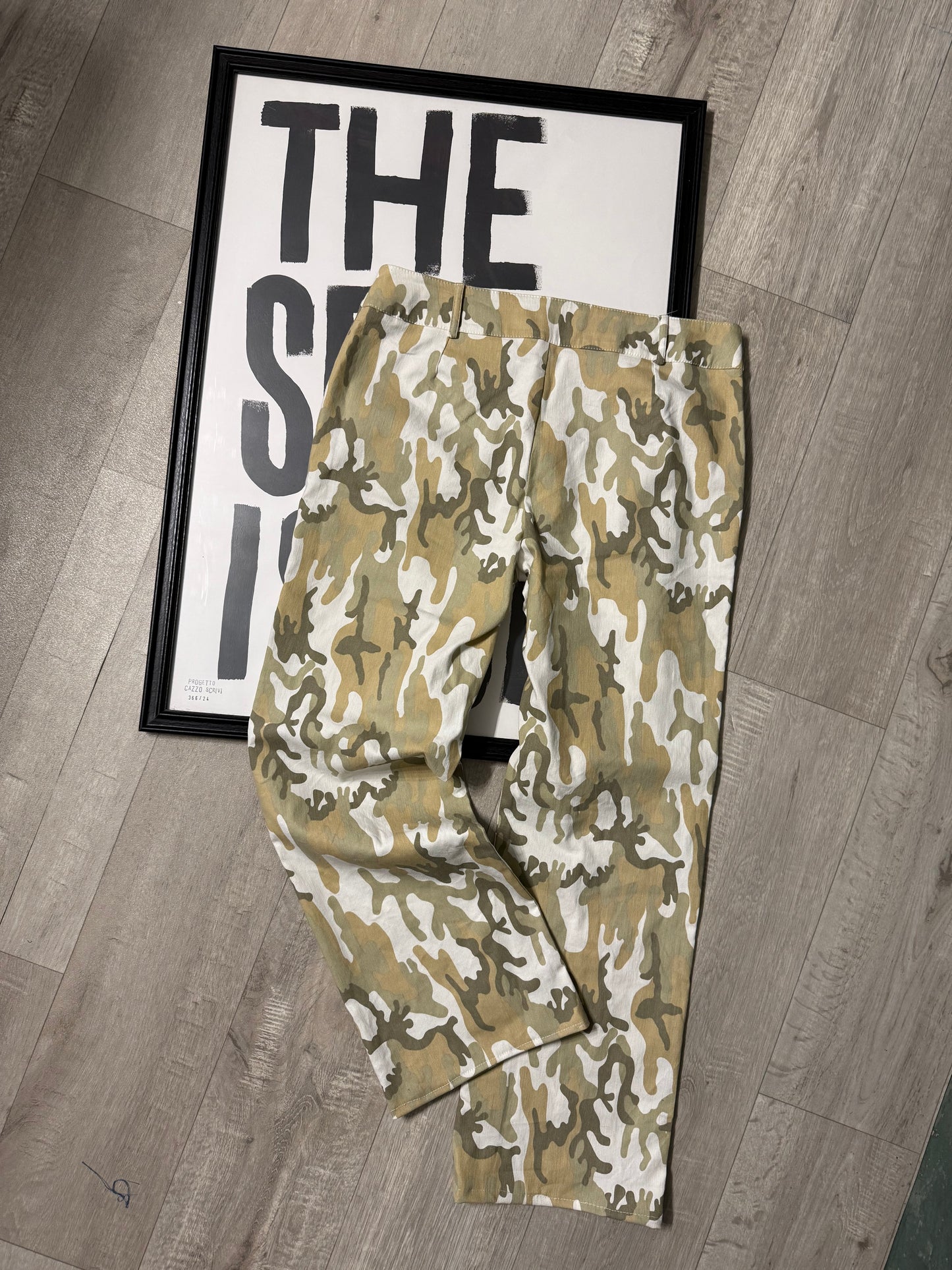 Pantalone camouflage elasticizzato