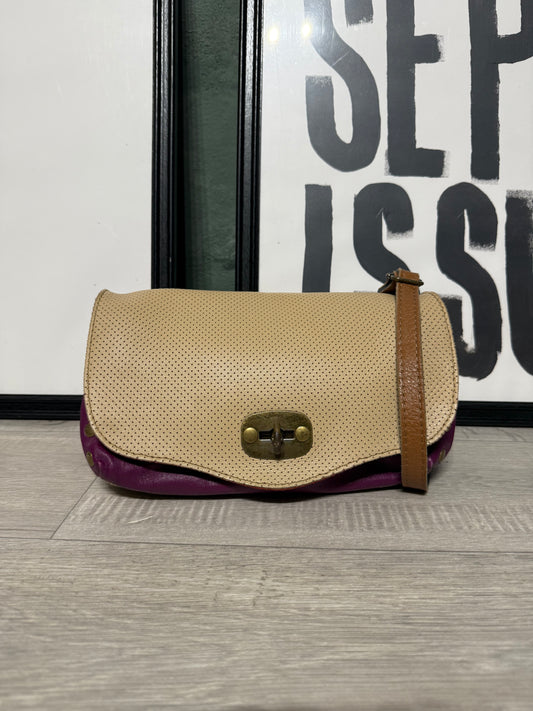 Mini postina handmade multicolor in pelle