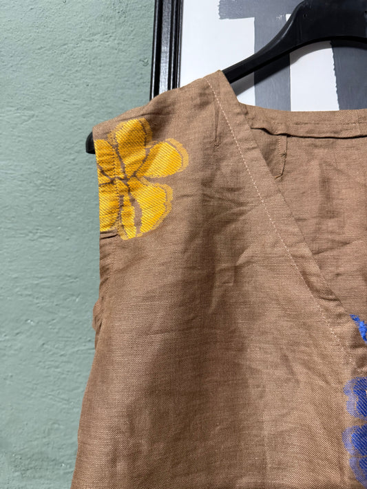 Panciotto fantasia fiori