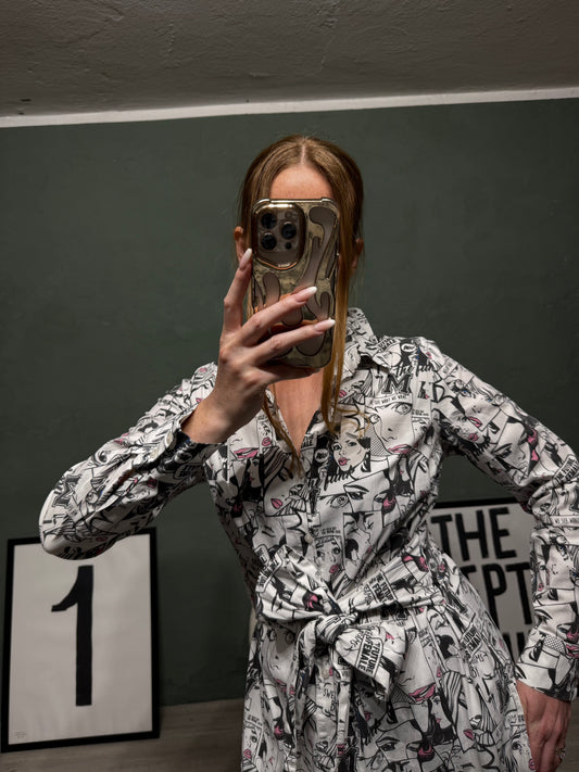 Abito chemisier fumetti tg.XS