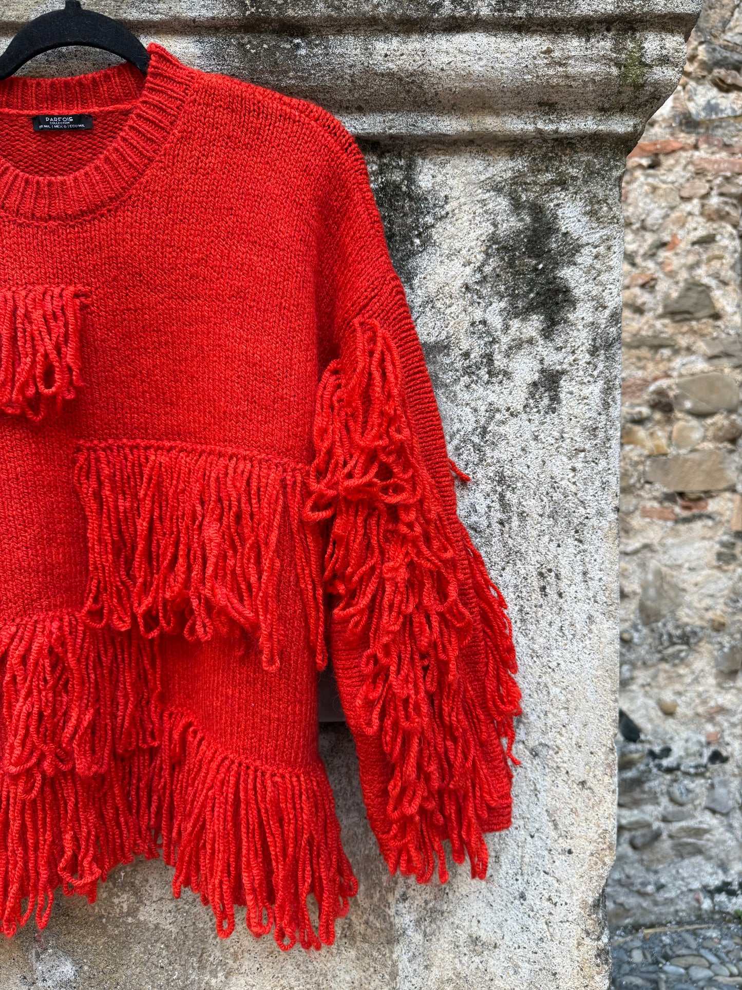 Maglioncino tricot frange