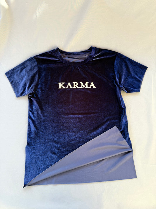 T-shirt velluto ‘Karma’ tg.S
