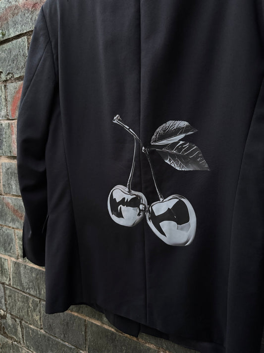 Blazer doppiopetto ‘ Silver Cherry ’ handmade