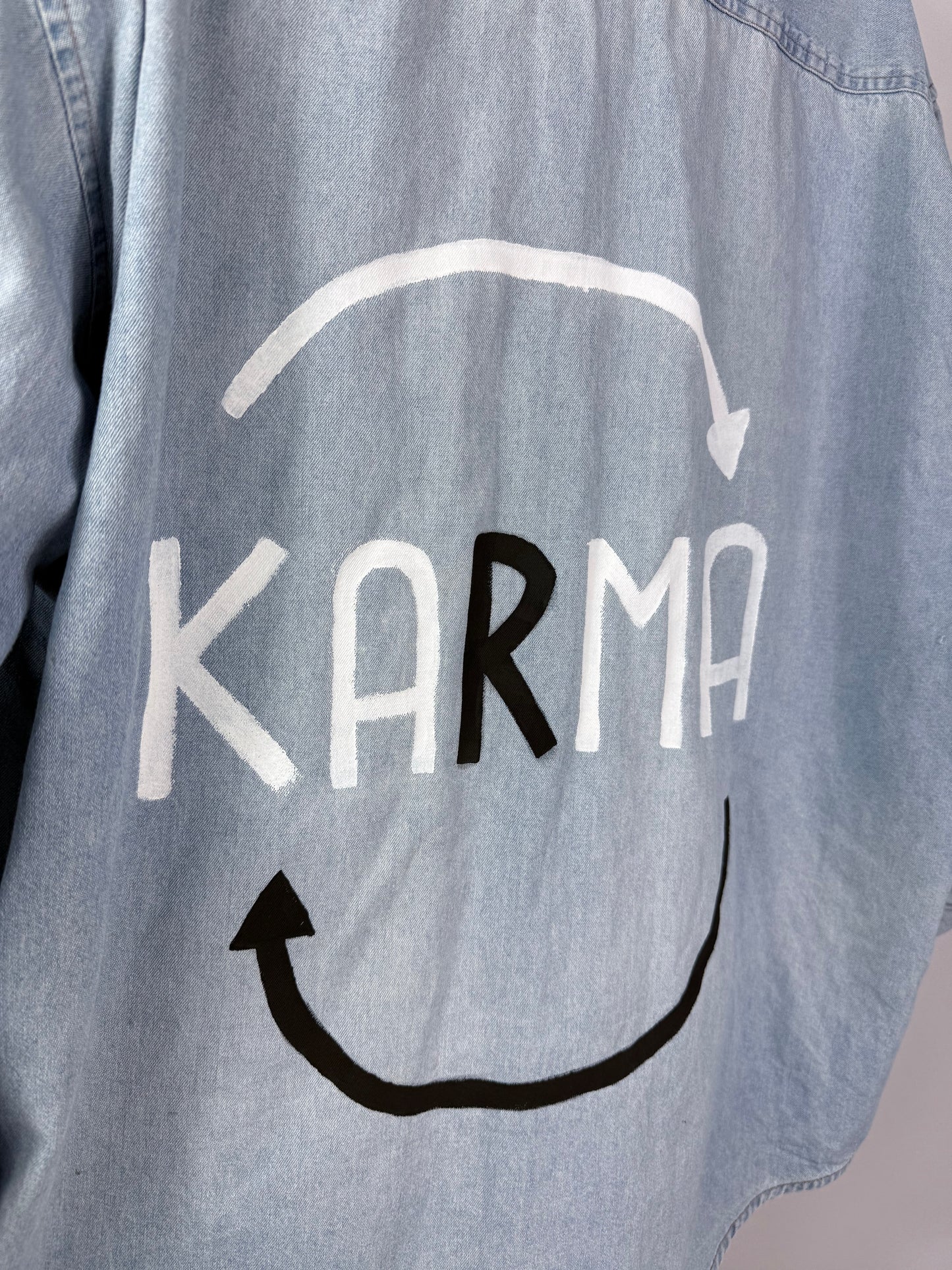Camicia denim ‘Karma 🔄’ tg.L