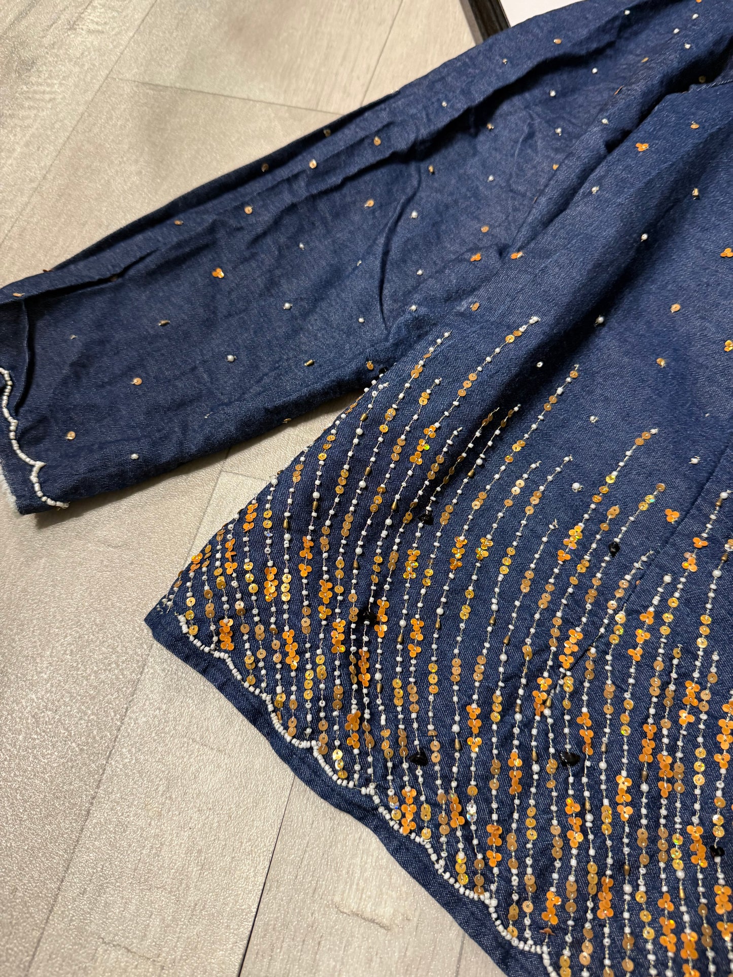 Giacca paillettes e perline