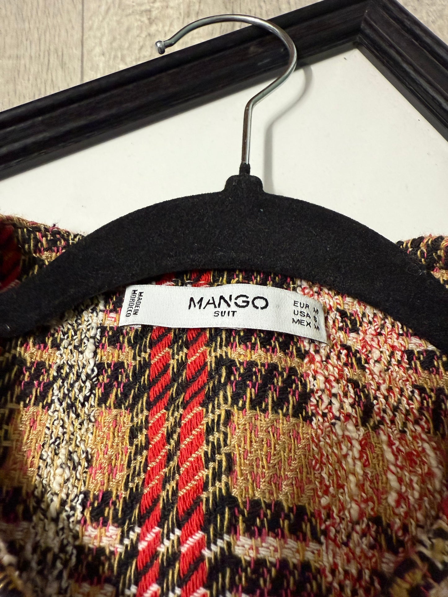 Blazer tartan Mango